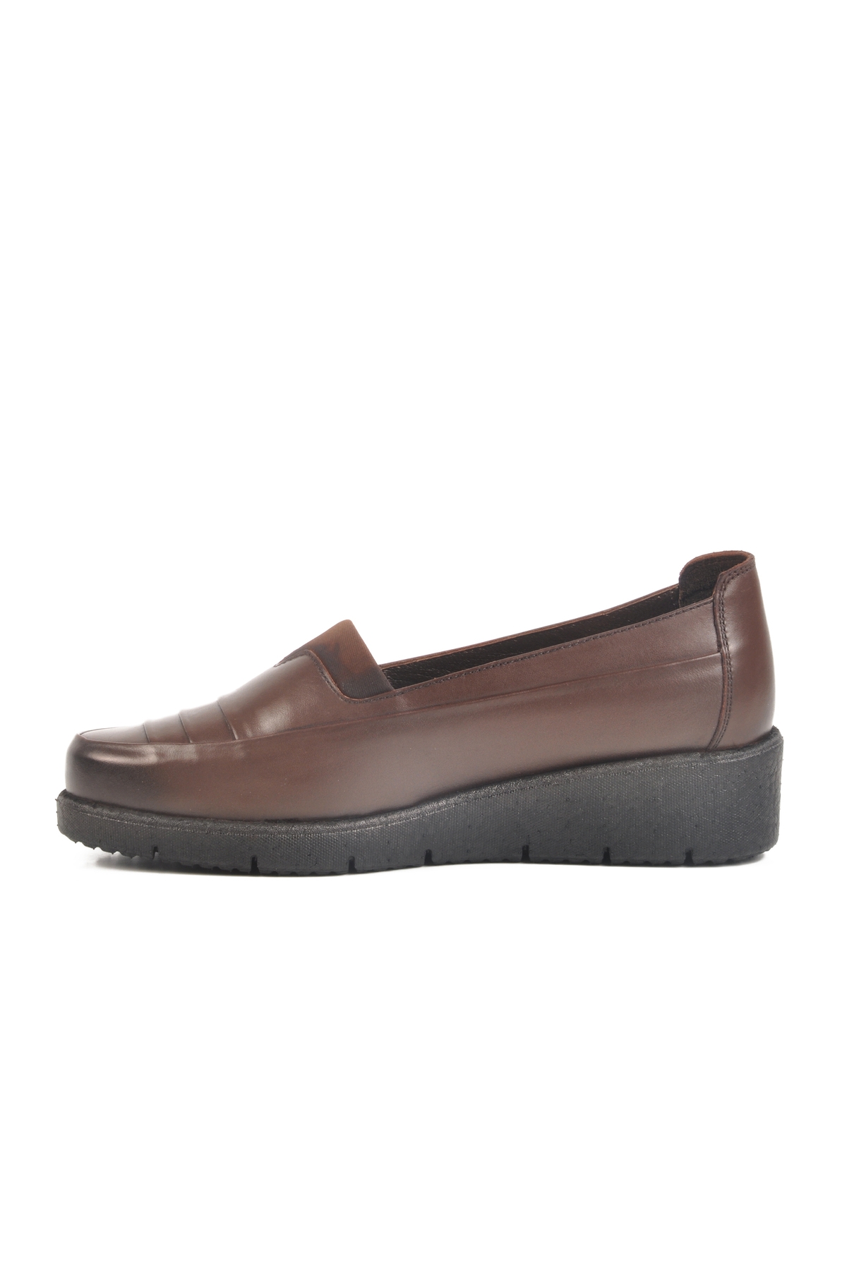 Kahve Anatomik Hakiki Deri Kadın Casual Ayakkabı BB0110 Z - Görsel 3