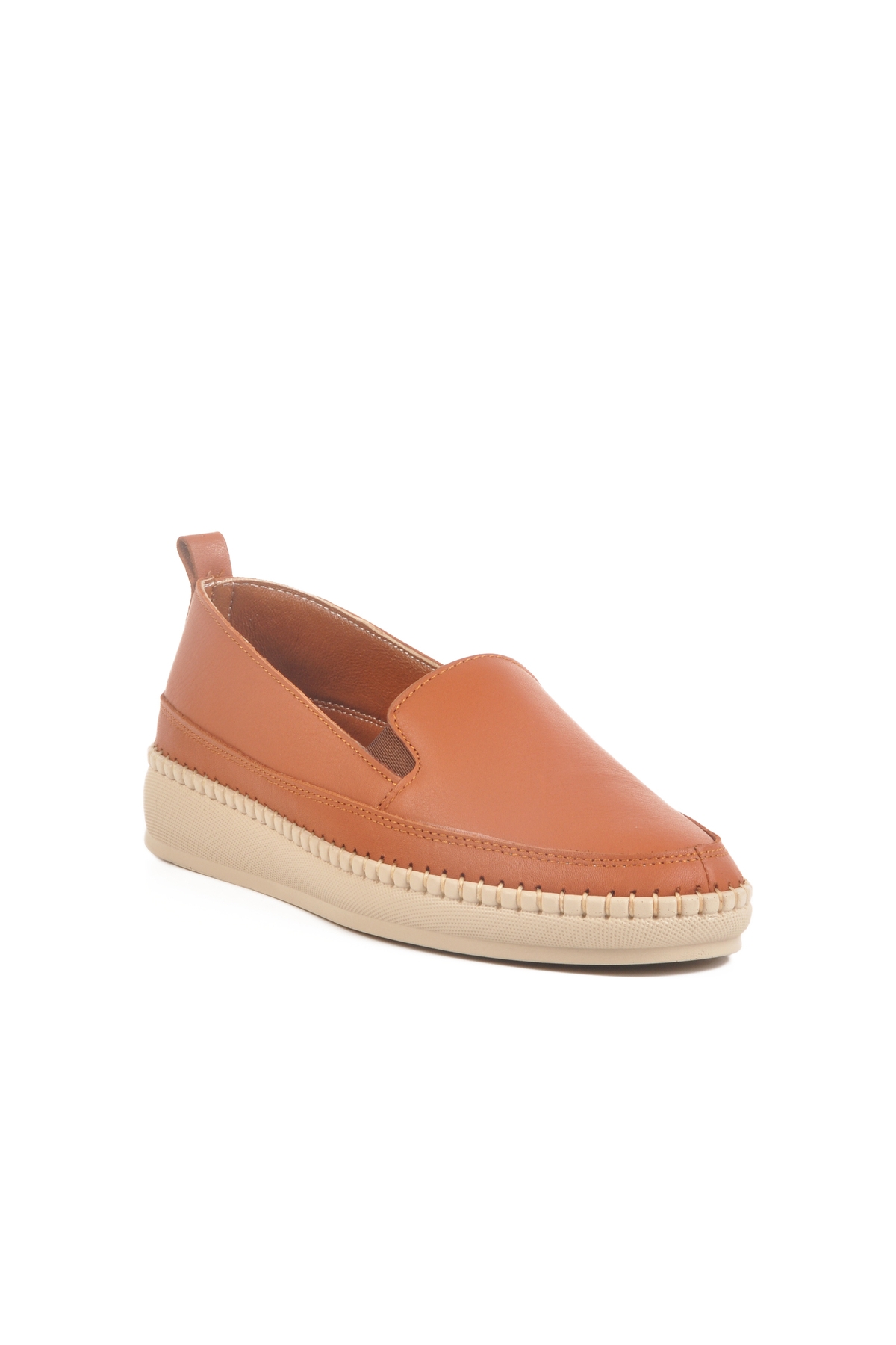 Taba Hakiki Deri Anatomik Kadın Casual Ayakkabı F-7010 Z - Görsel 4