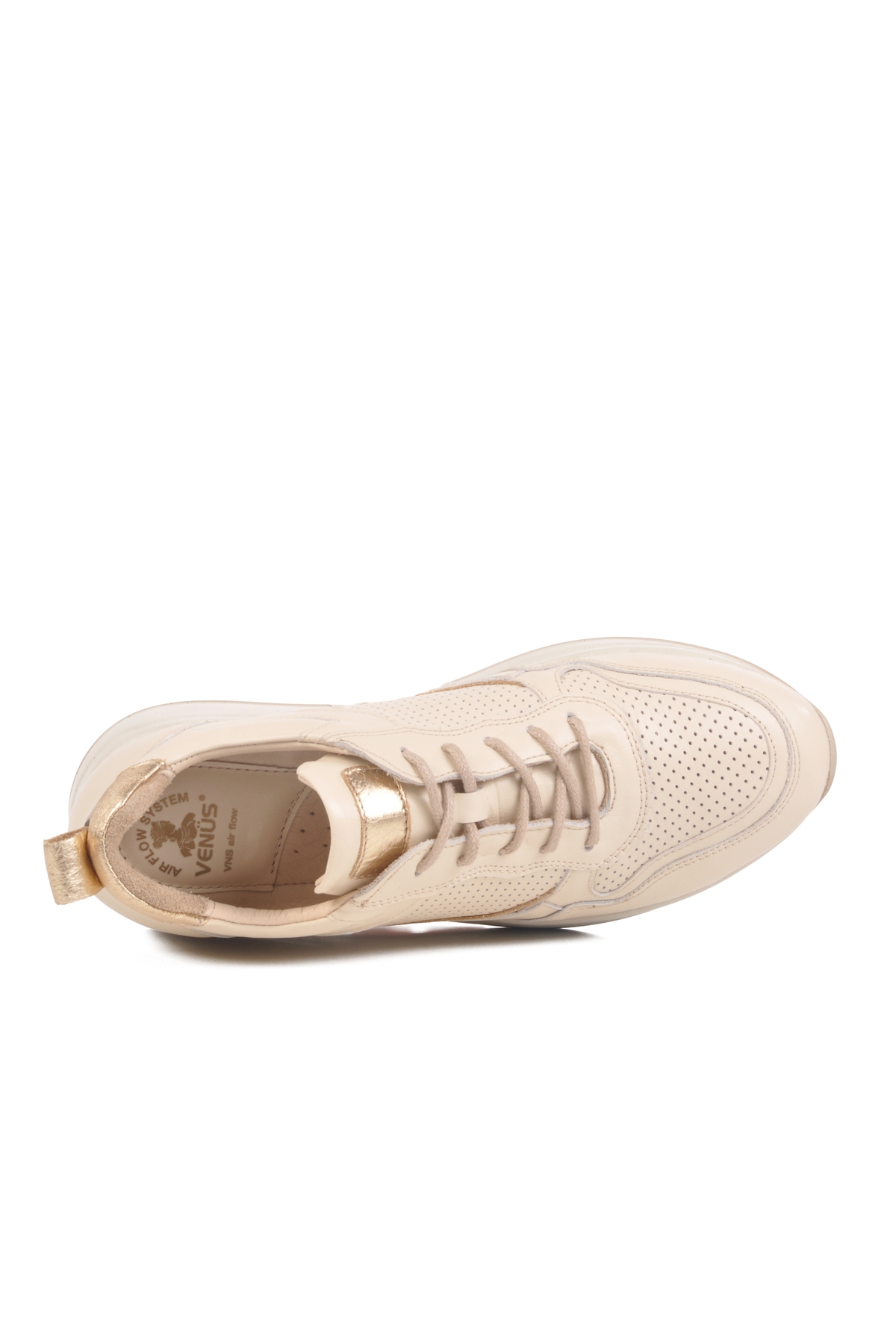 Bej Air Flow Hakiki Deri Kadın Casual Ayakkabı 2216654Y Z - Görsel 5