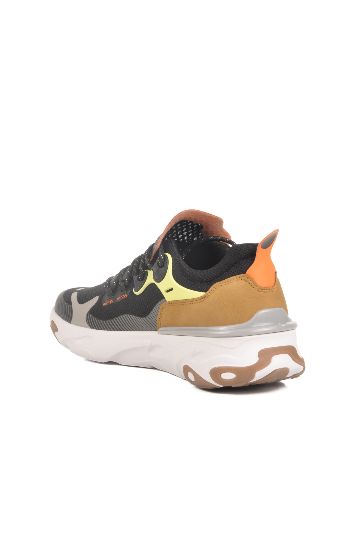 Siyah Fileli Hafif Esnek Erkek Spor Ayakkabı Ward M - Görsel 5