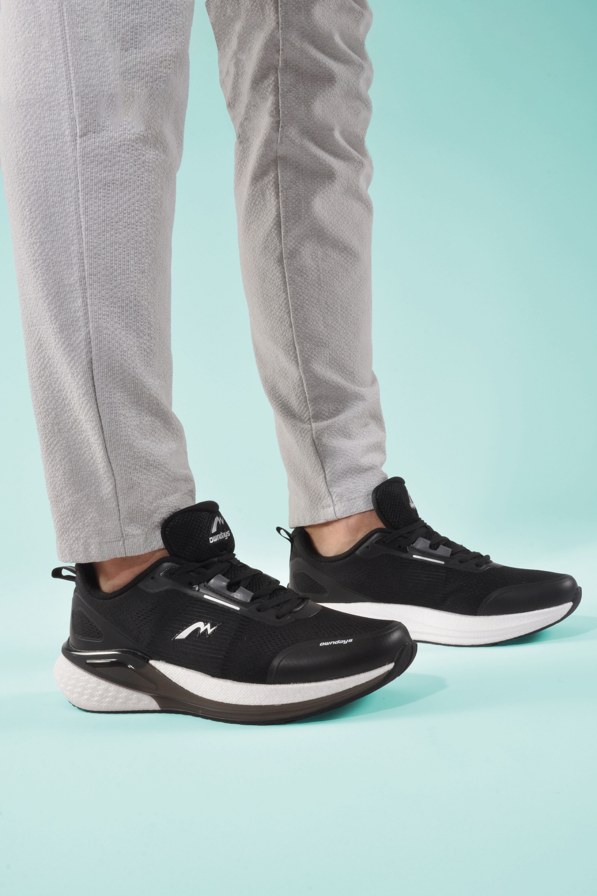 Siyah Fileli Hafif Memory Foam Erkek Spor Ayakkabı M-5247 M - Görsel 2