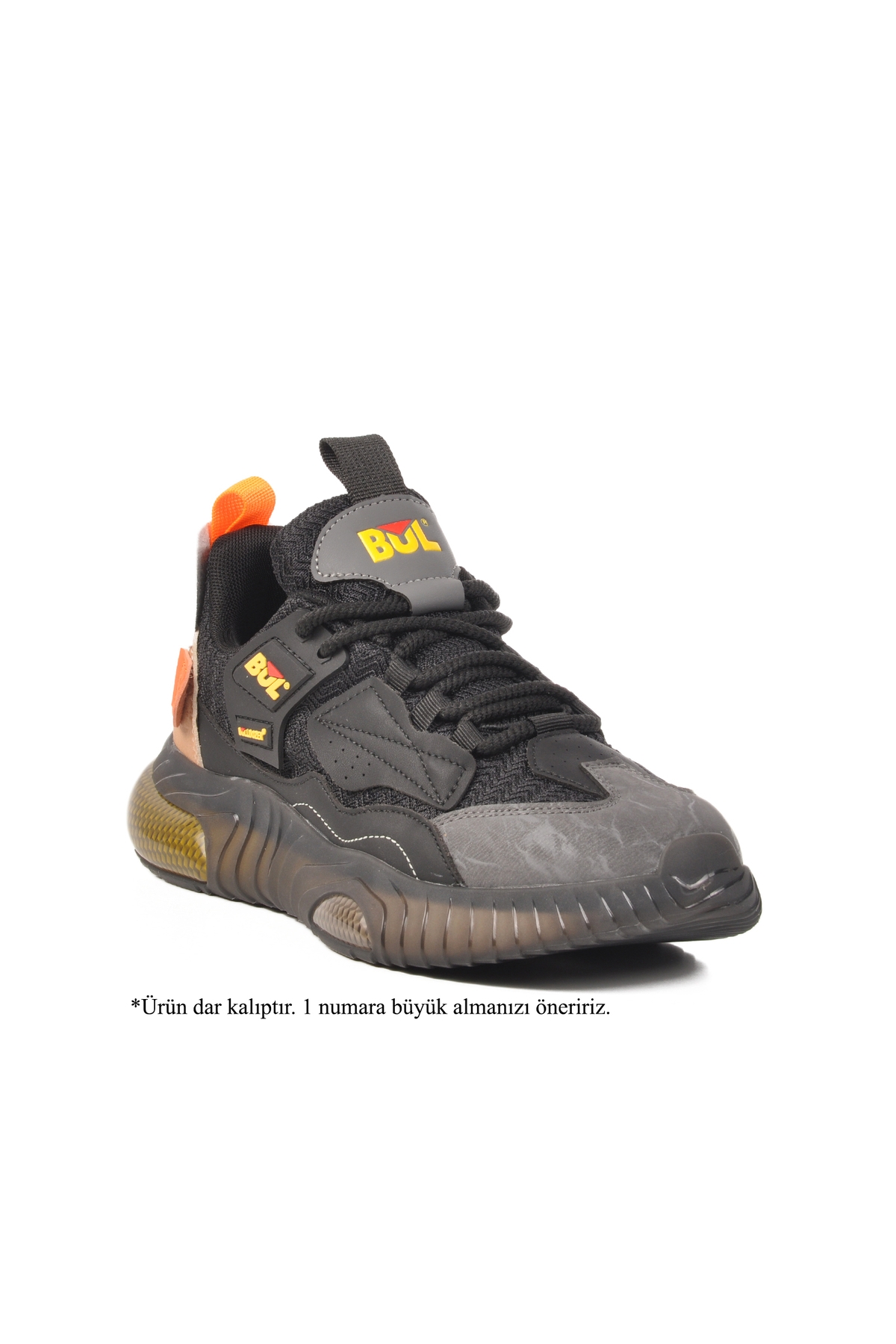 Siyah Dar Kalıp Memory Foam Erkek Spor Ayakkabı 241378 M - Görsel 4