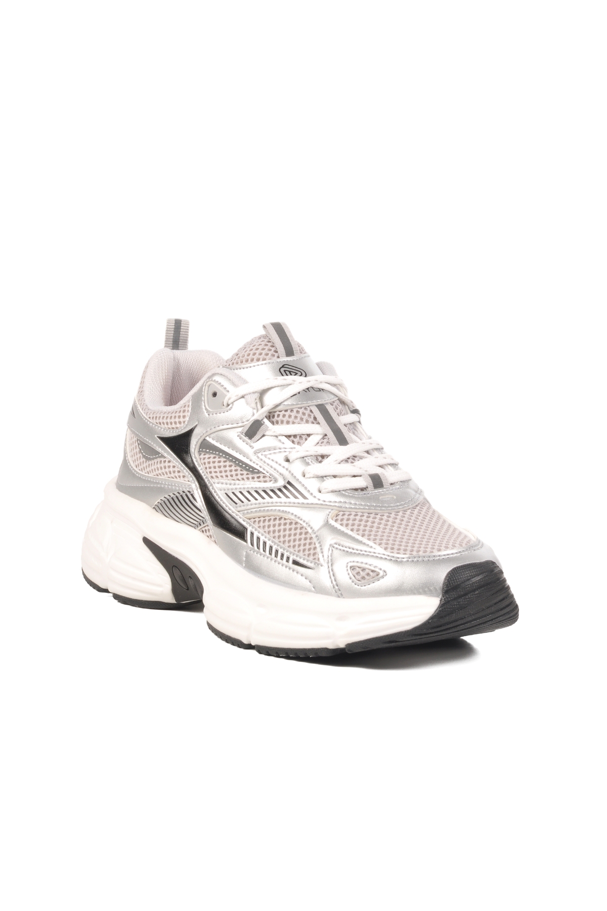 Gümüş Fileli Hafif Kadın Spor Ayakkabı GS-251-530 G - Görsel 4