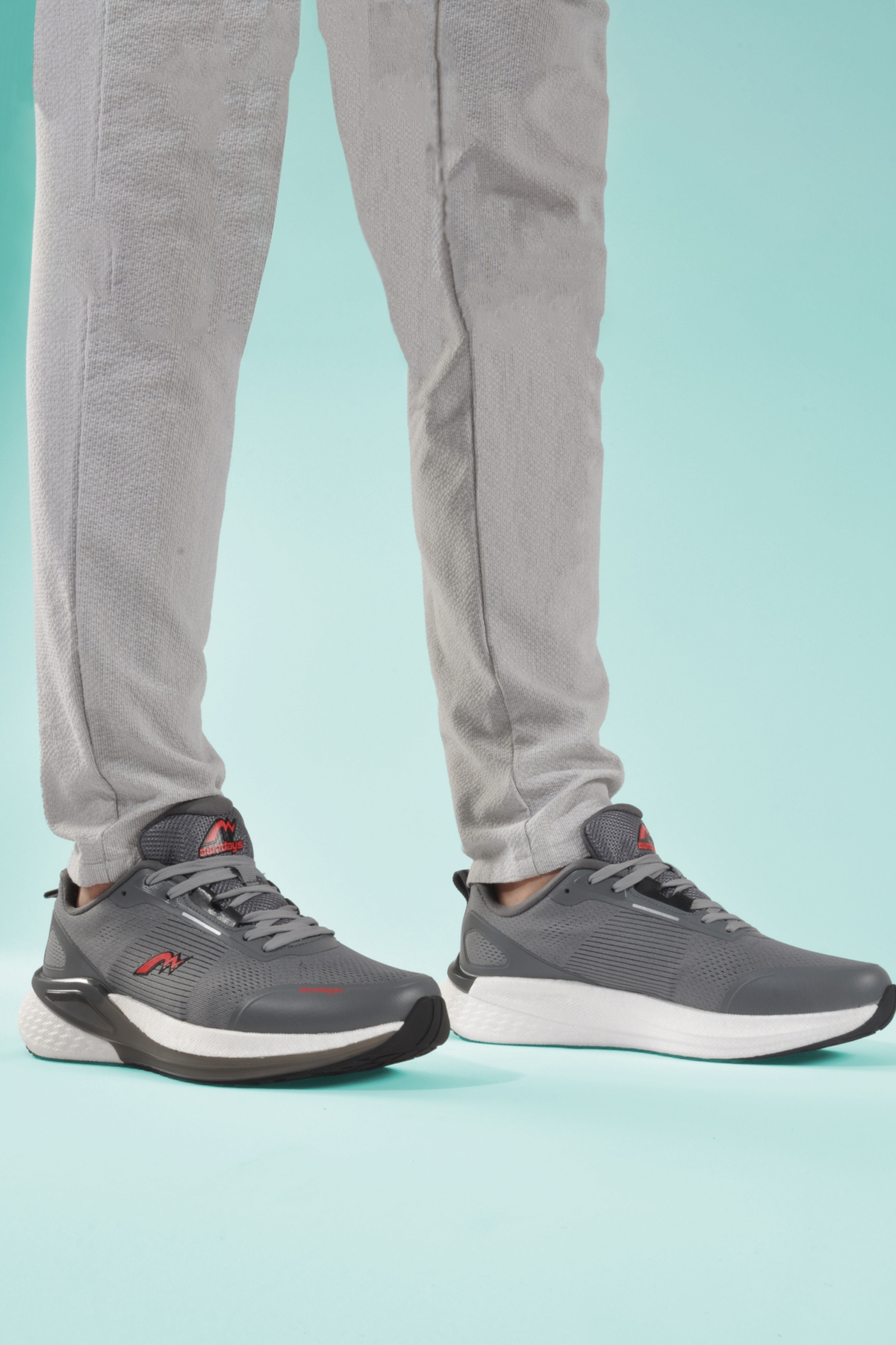Füme Fileli Hafif Memory Foam Erkek Spor Ayakkabı M-5247 M - Görsel 2