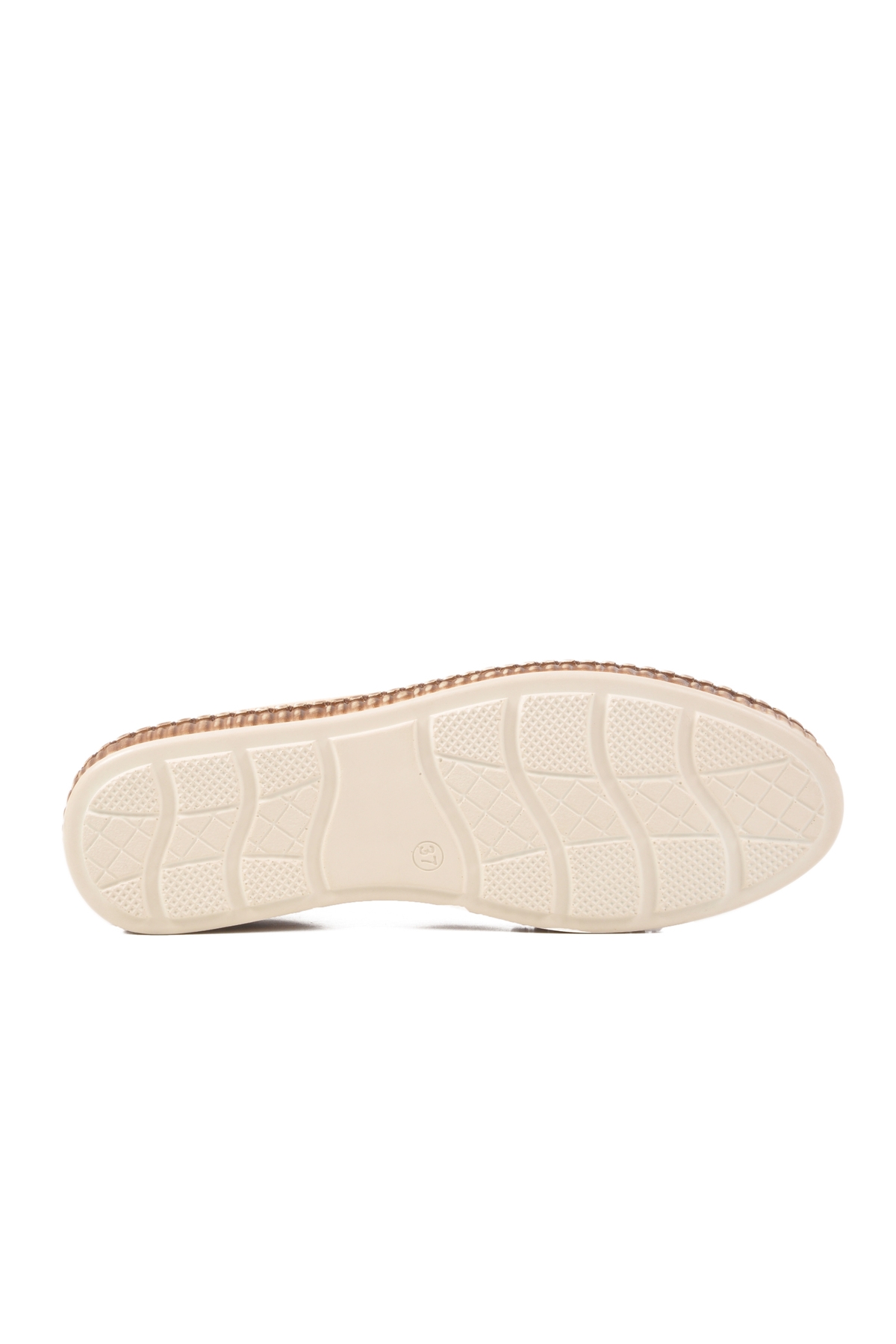 Bej Hakiki Deri Kadın Casual Ayakkabı 231747 Z - Görsel 6