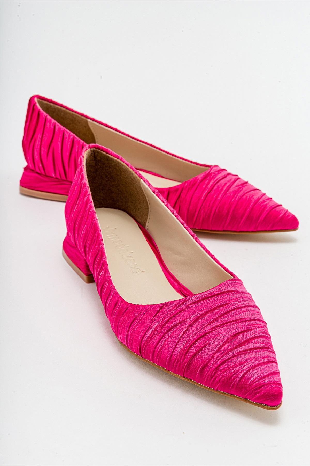 Kadın Sade Babet FUJE SATEN - Görsel 2