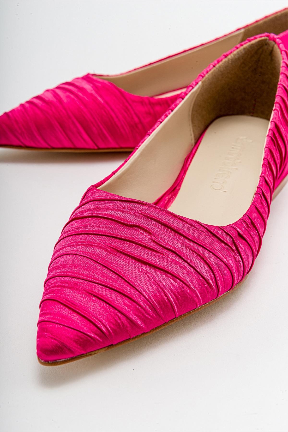 Kadın Sade Babet FUJE SATEN - Görsel 4