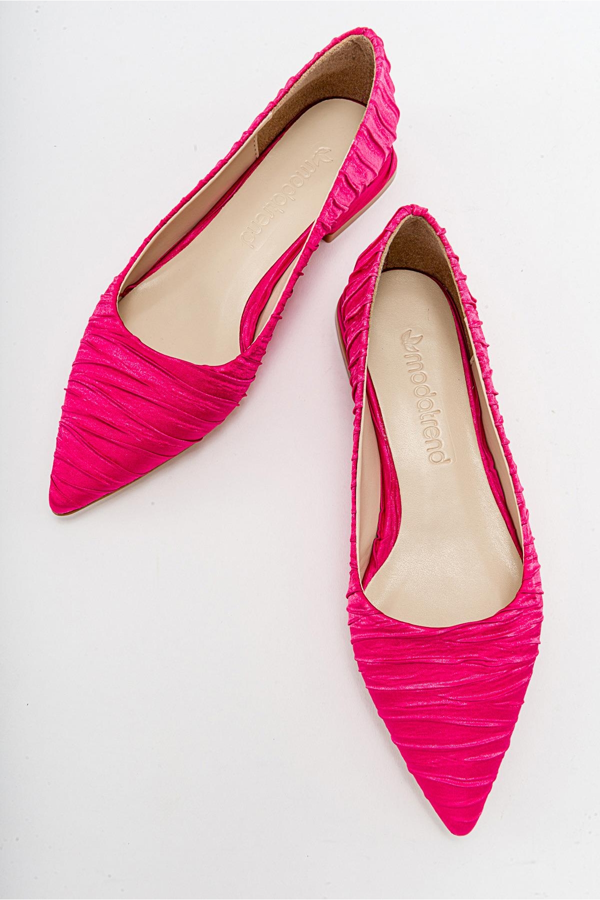 Kadın Sade Babet FUJE SATEN - Görsel 6