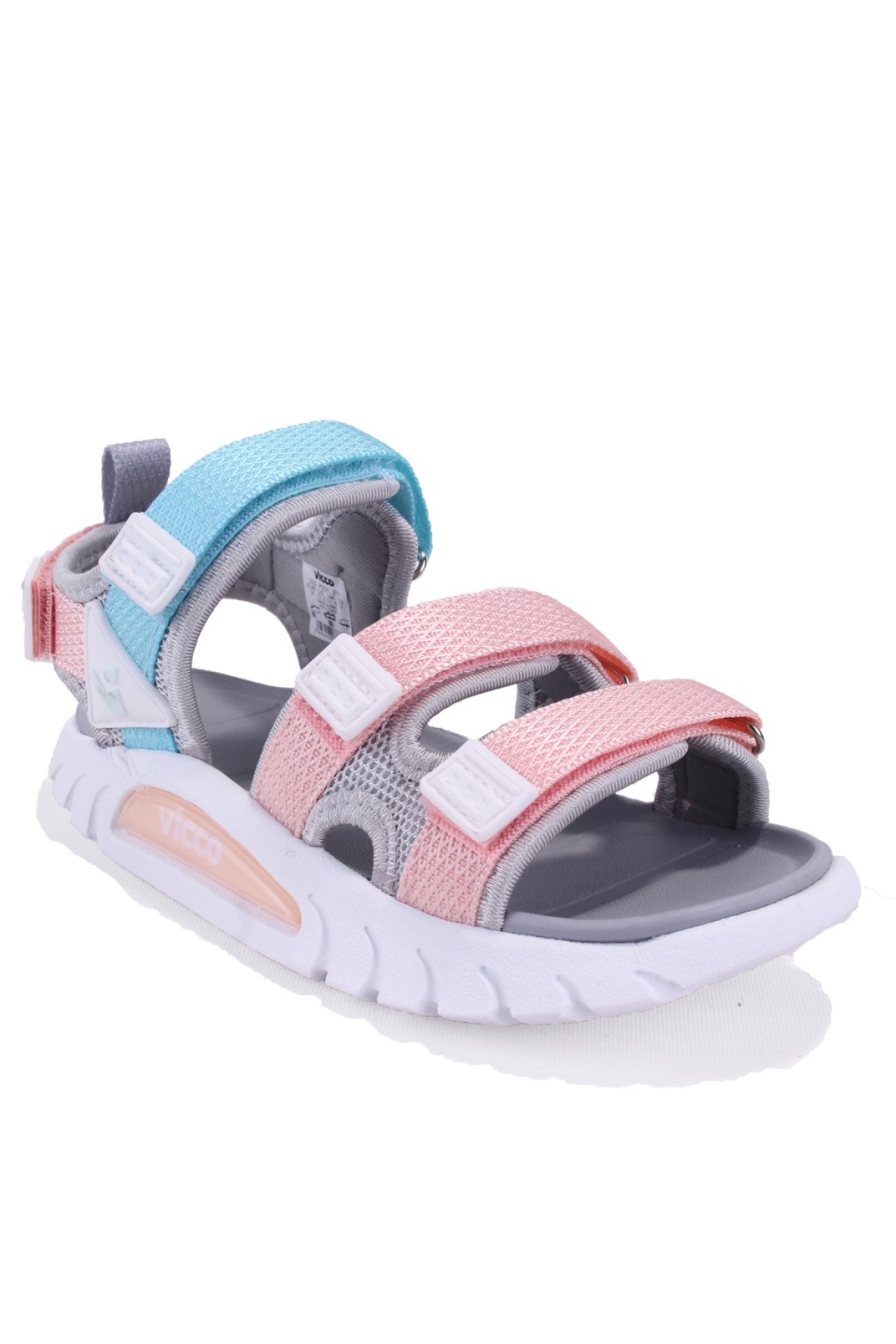 Cube 332F25Y212 Gri Pembe Ortopedik Günlük Kız Çocuk Spor Sandalet - Görsel 3