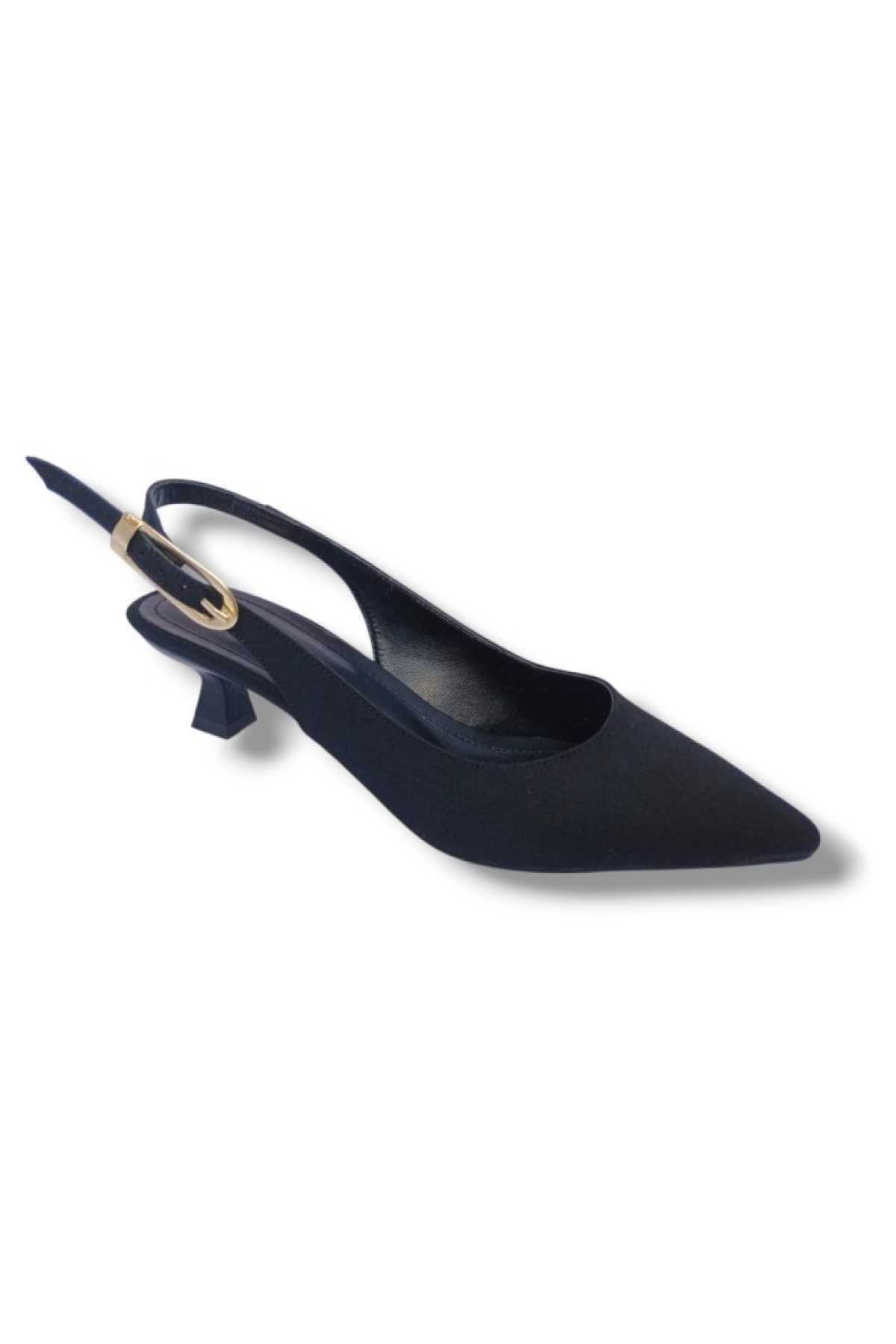 060-25 Süet Deri Stiletto Kadın Ayakkabı - Görsel 2