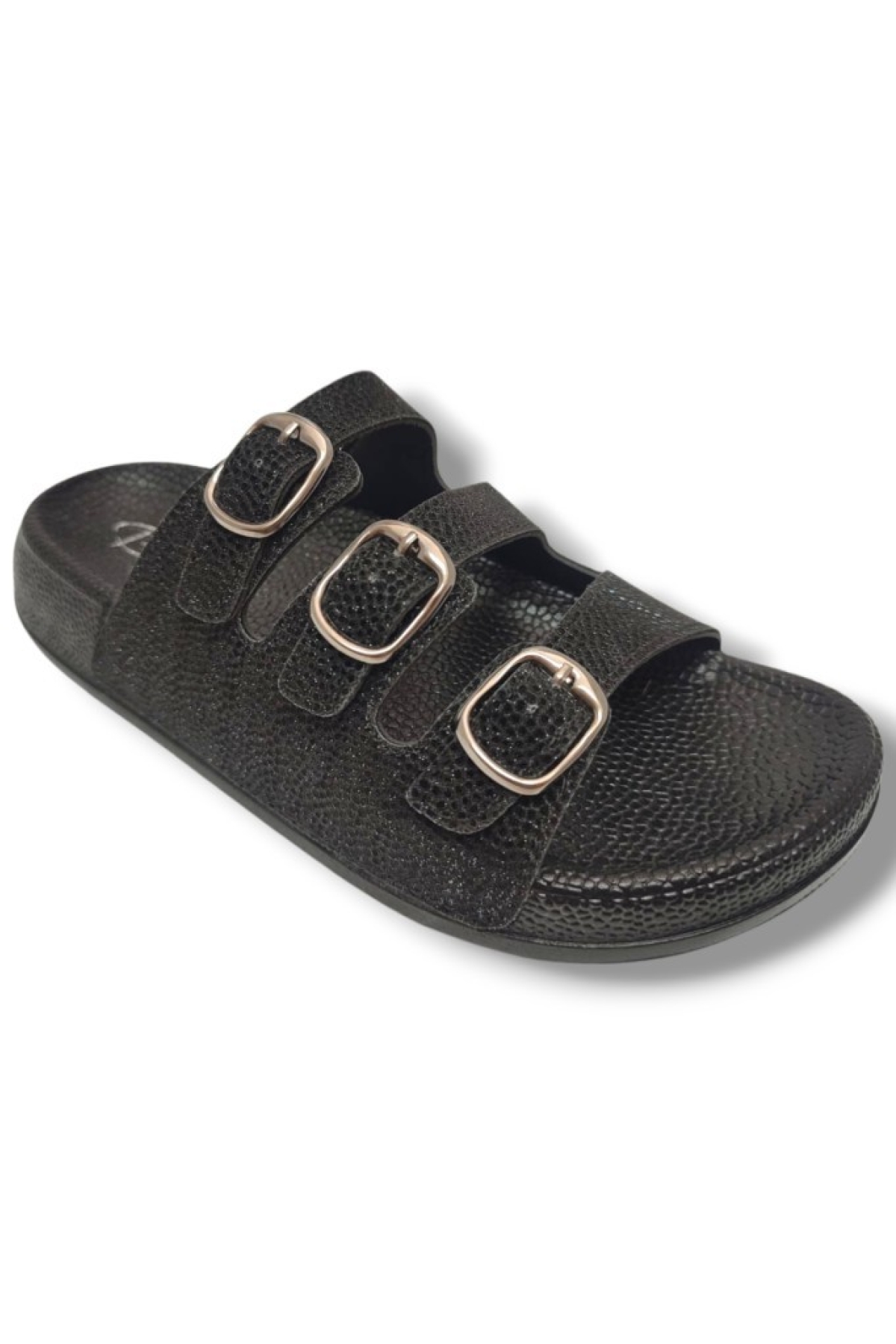20061-010-25 Anatomik Simli 3 Bant Kadın Terlik - Görsel 2