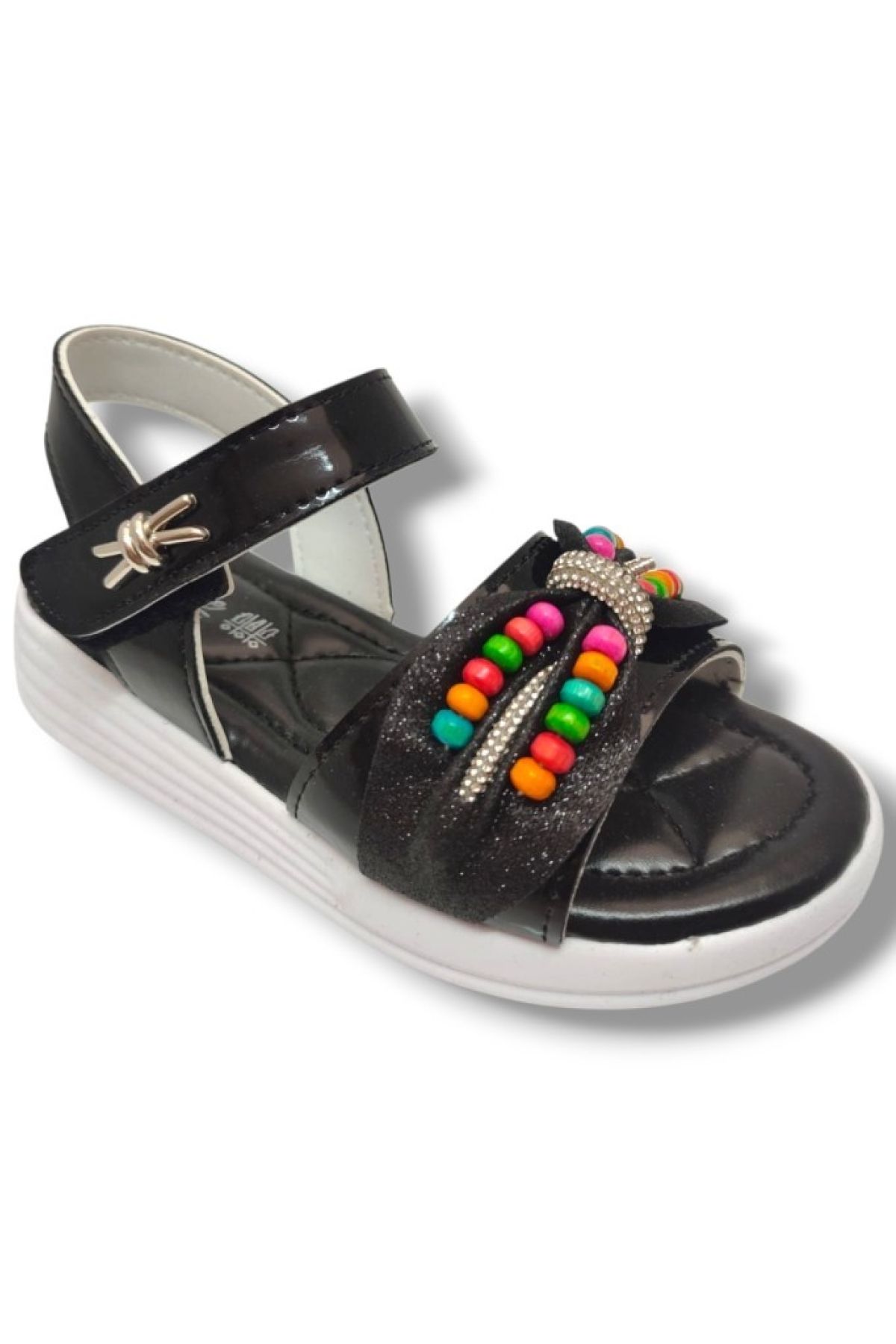 1809-25 Boncuk Taşli Anatomik Kız Çocuk Sandalet 26-30 - Görsel 2
