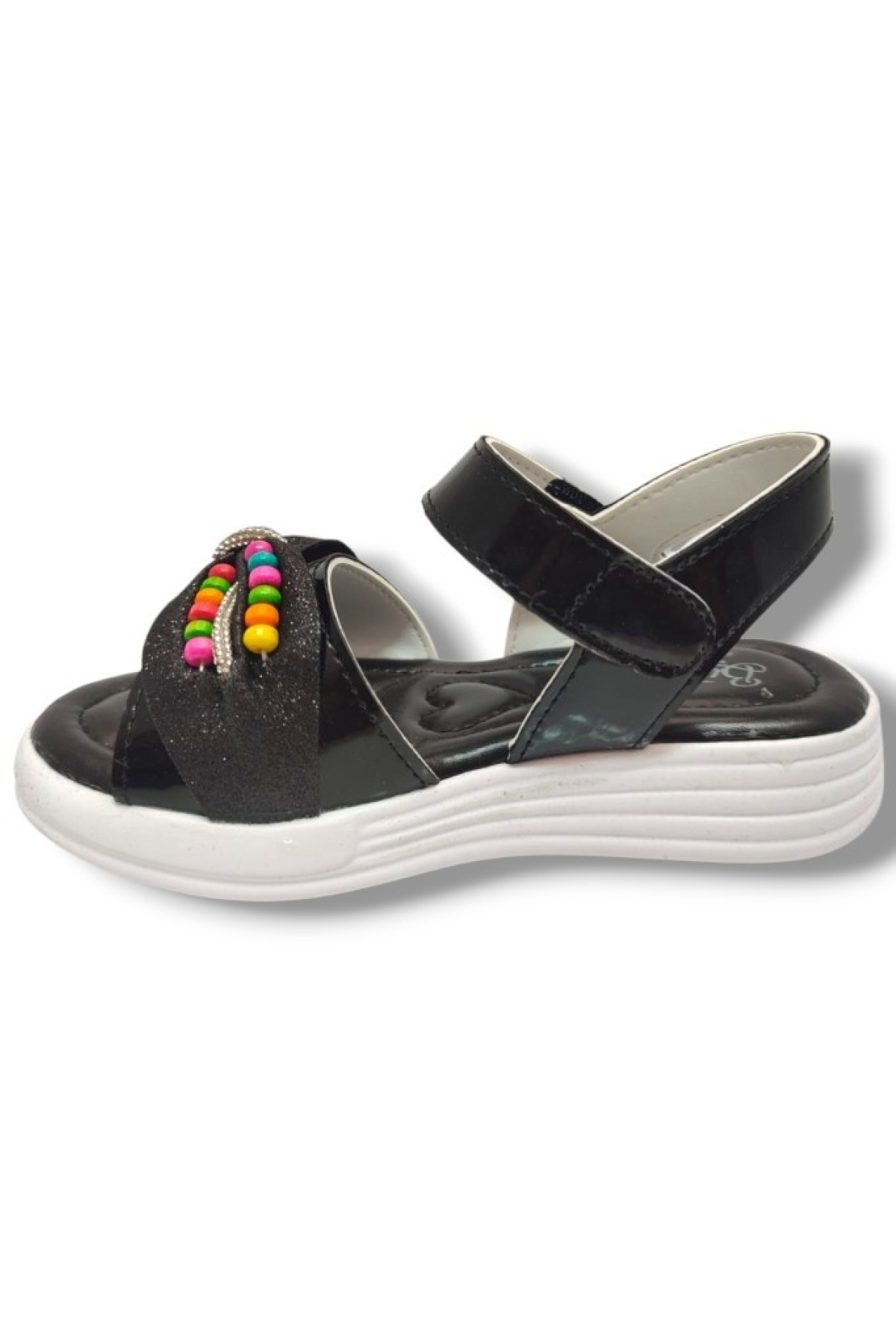 1809-25 Boncuk Taşli Anatomik Kız Çocuk Sandalet 26-30 - Görsel 4