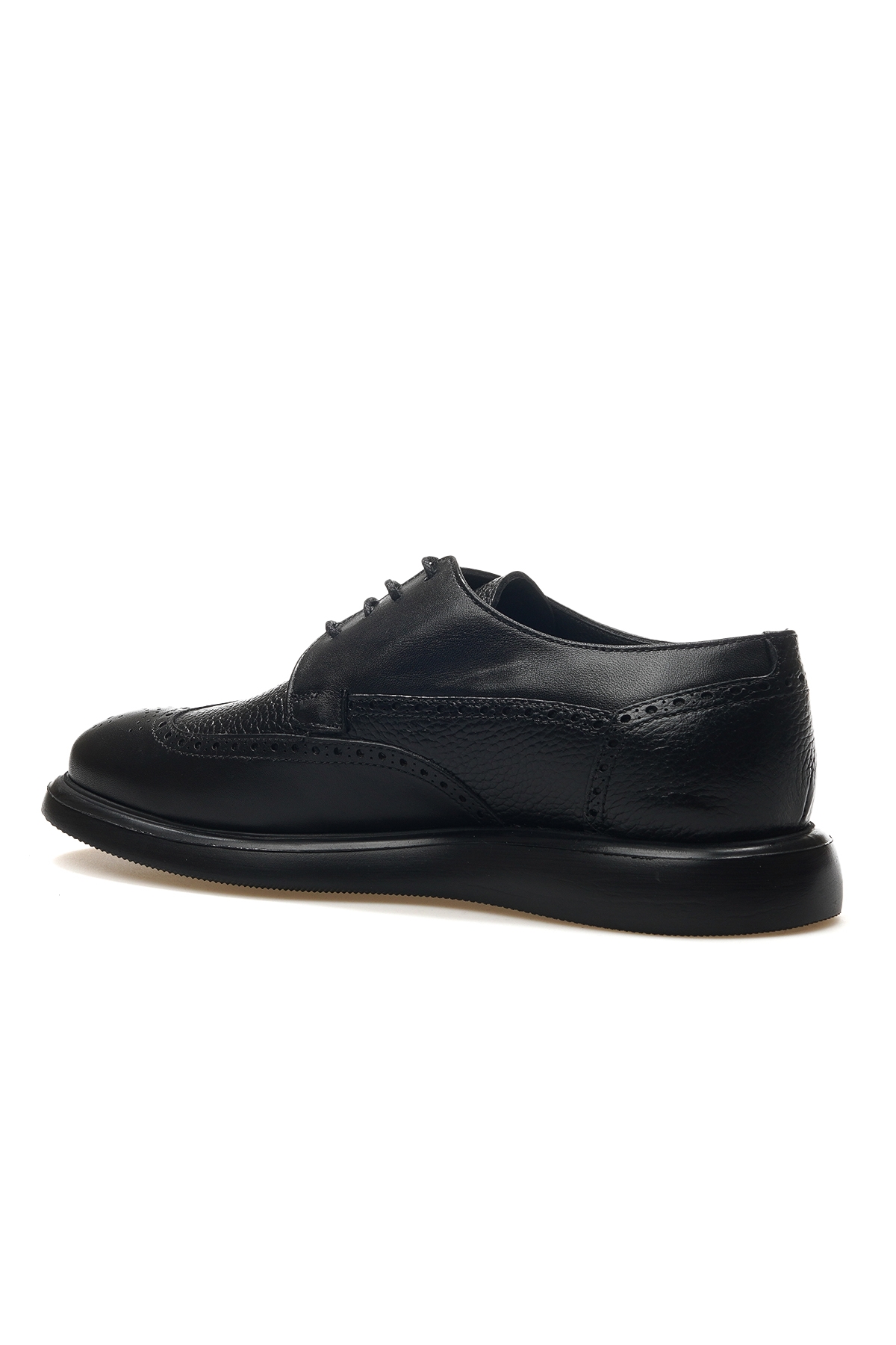 Erkek Hakiki Deri Casual Ayakkabı 25y 104182 M Siyah - Görsel 4