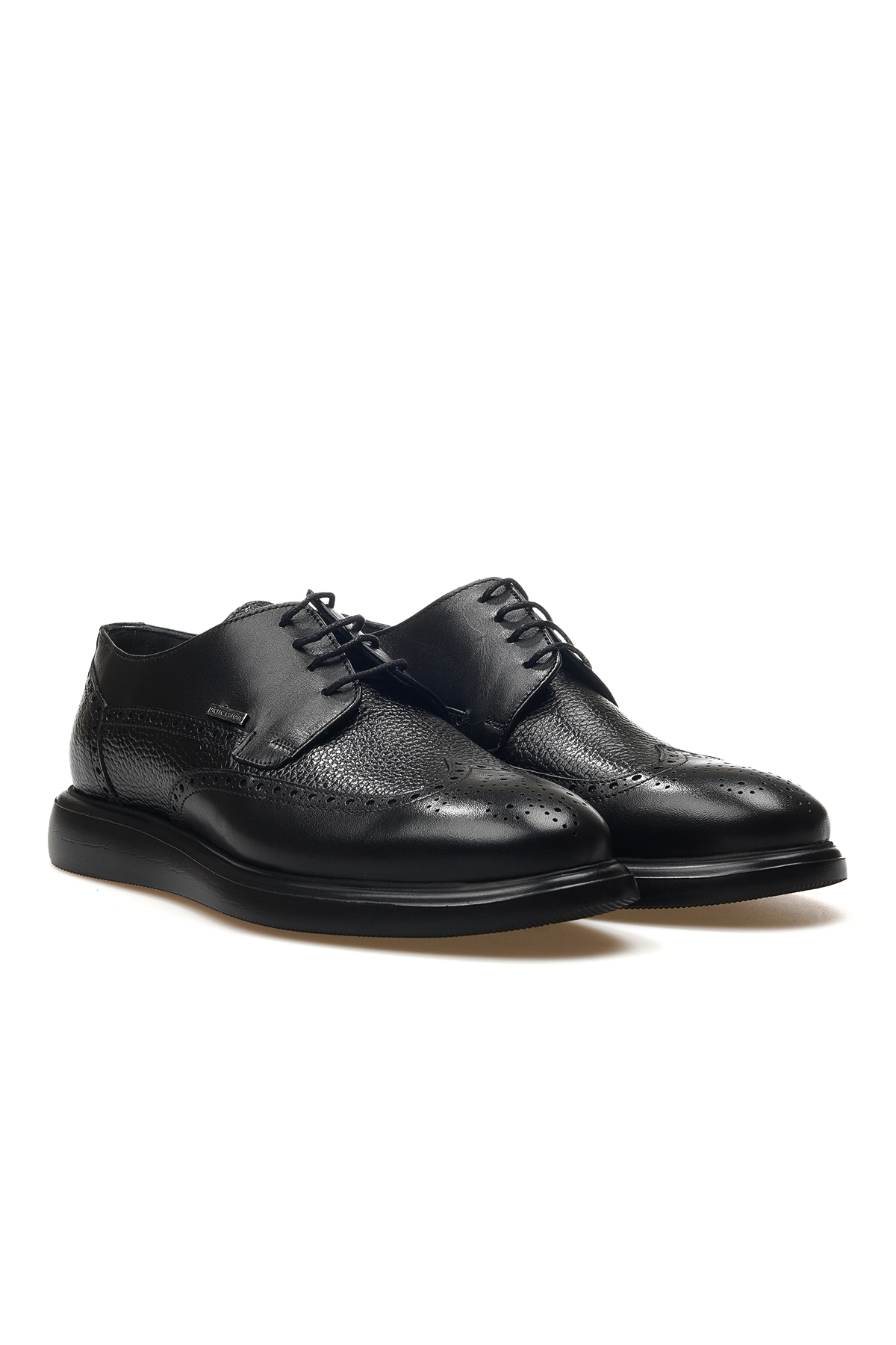 Erkek Hakiki Deri Casual Ayakkabı 25y 104182 M Siyah - Görsel 6