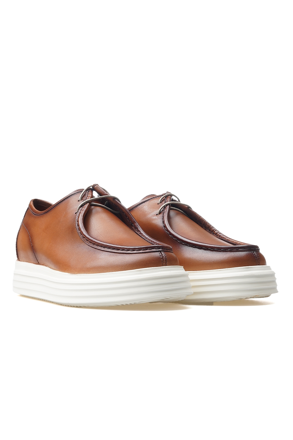 Erkek Hakiki Deri Casual Ayakkabı 25y Ykö.21062 M Taba - Görsel 6