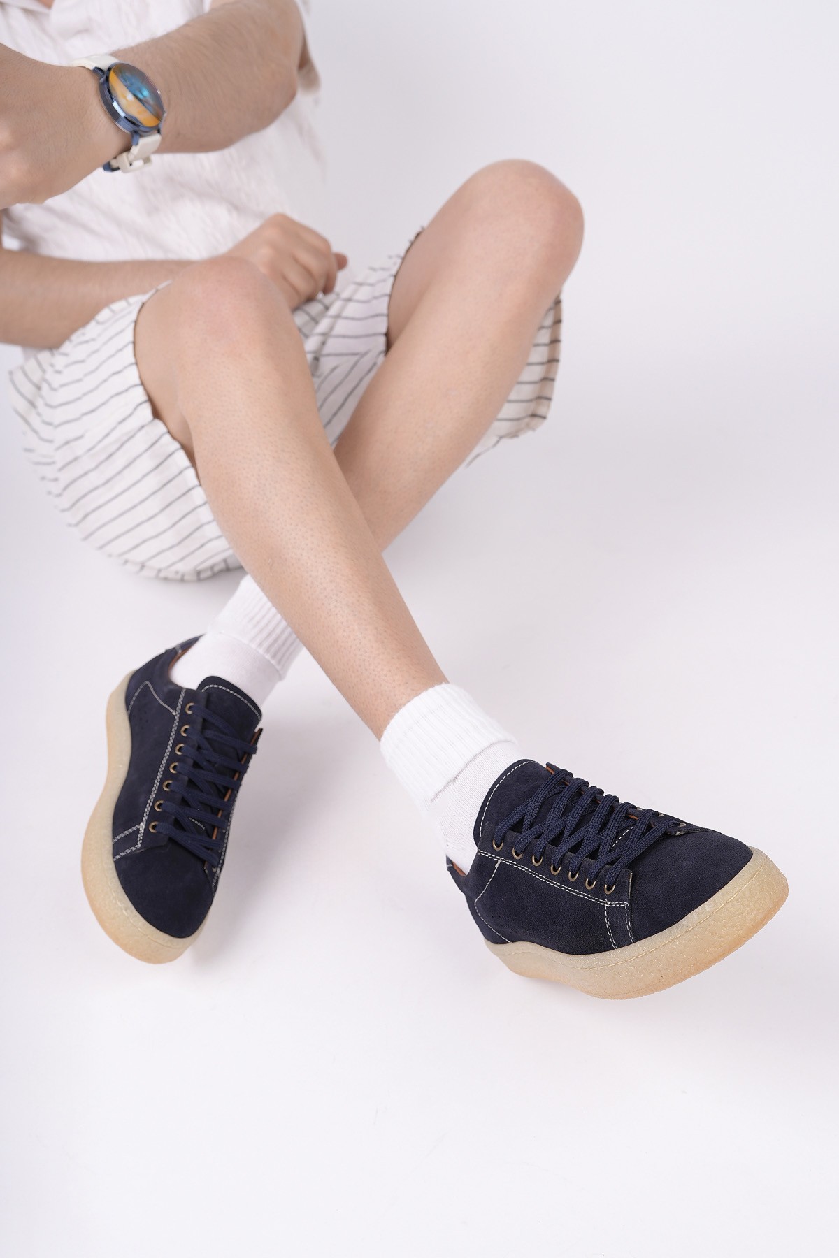 MİDWAY Bağcıklı Hakiki Deri Erkek Günlük Sneaker Spor Ayakkabı - Görsel 9