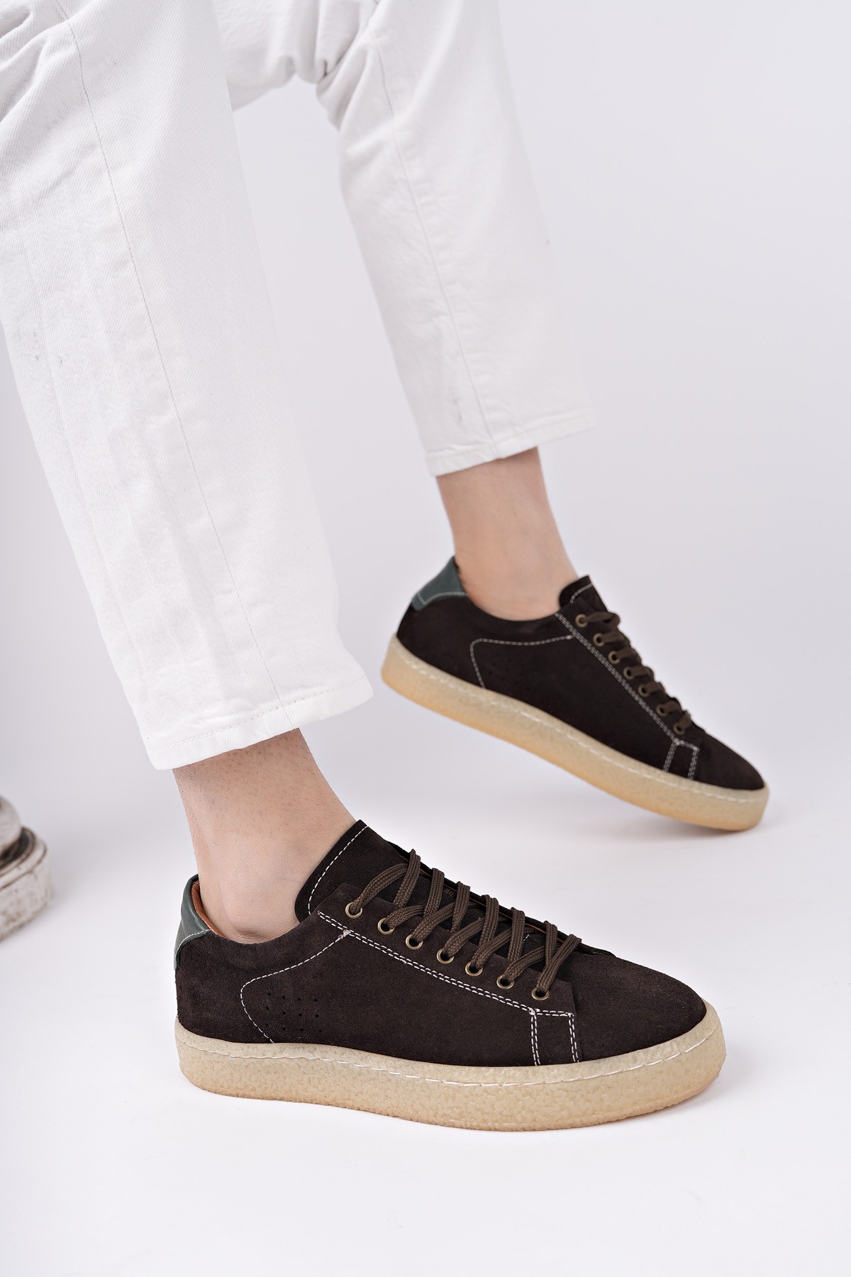 MİDWAY Bağcıklı Hakiki Deri Erkek Günlük Sneaker Spor Ayakkabı - Görsel 2