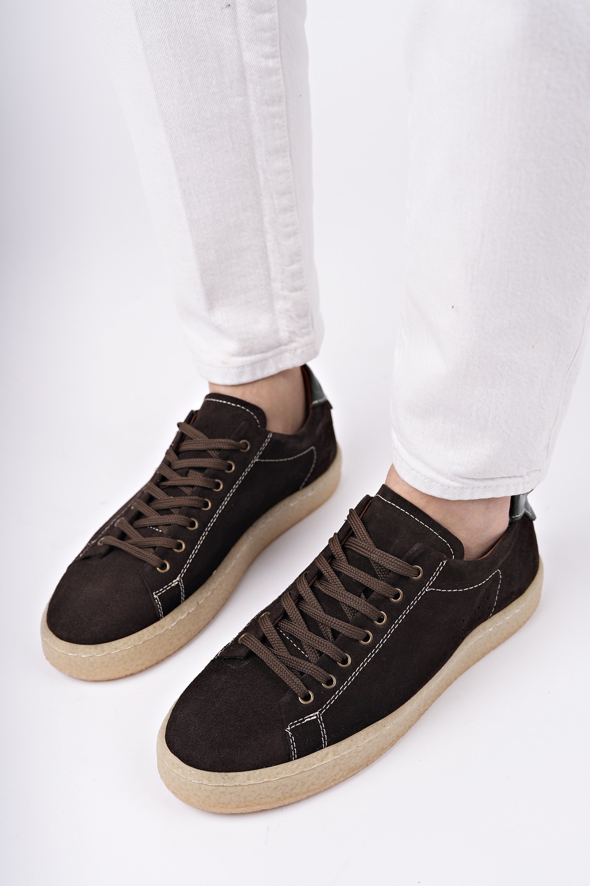 MİDWAY Bağcıklı Hakiki Deri Erkek Günlük Sneaker Spor Ayakkabı - Görsel 3