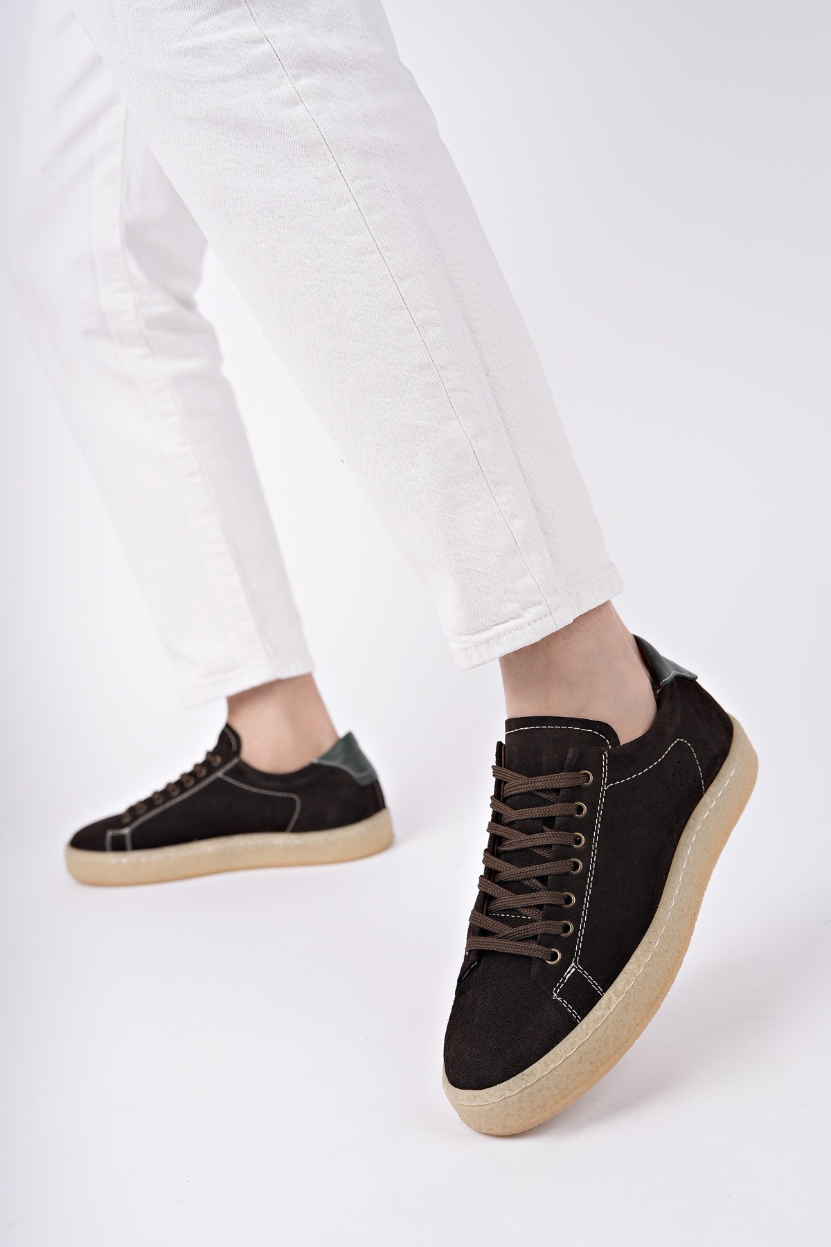 MİDWAY Bağcıklı Hakiki Deri Erkek Günlük Sneaker Spor Ayakkabı - Görsel 4