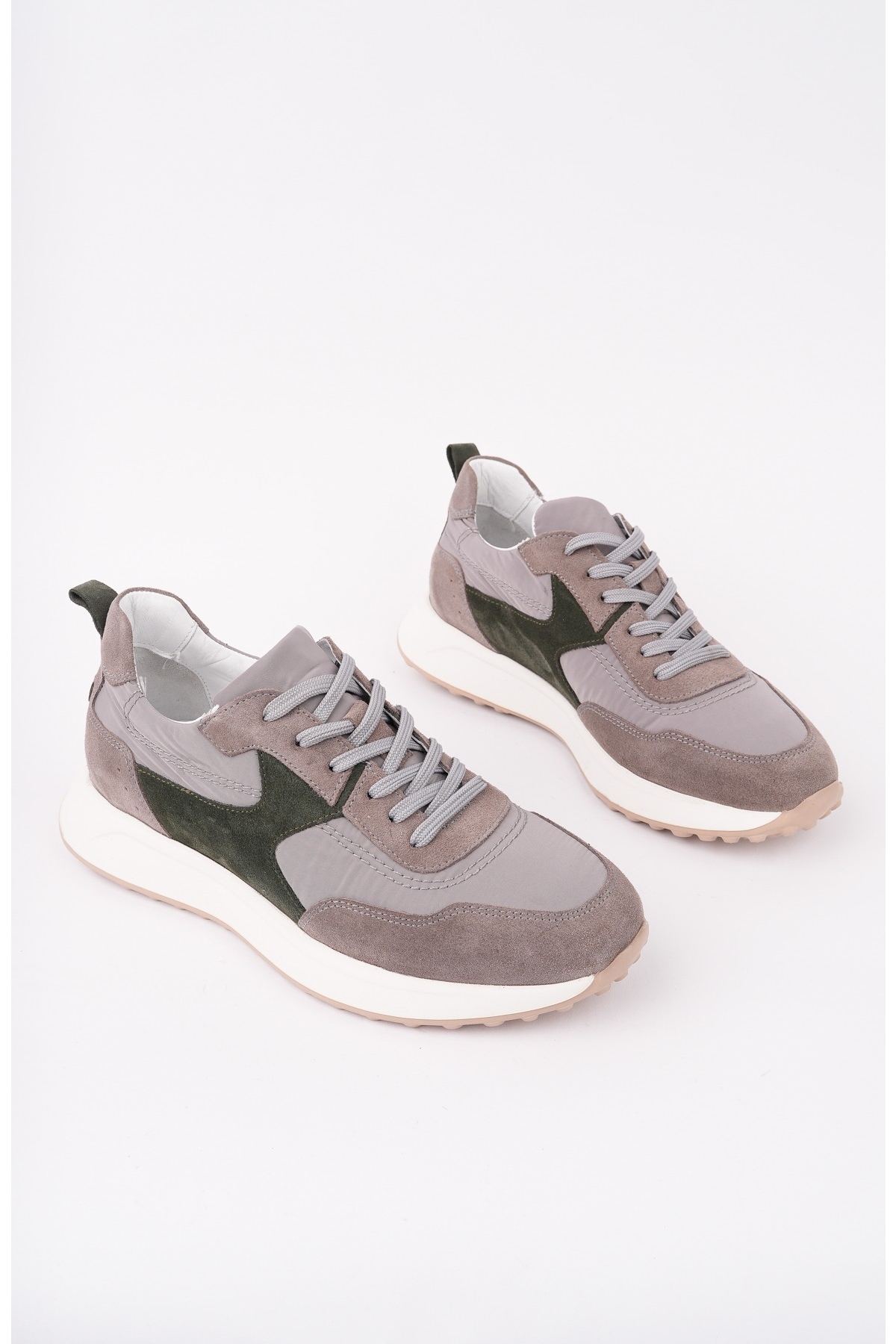 SVENSON Kalın Taban Bağcıklı Hakiki Deri Erkek Günlük Sneaker Spor Ayakkabı - Görsel 8