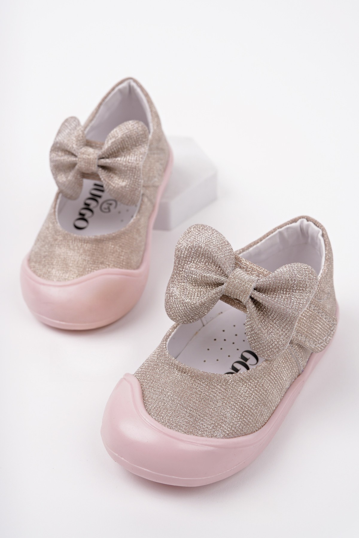 MOLİNA Cırtlı Fiyonklu Günlük Kız Çocuk İlk Adım Bebek Spor Ayakkabı - Görsel 2