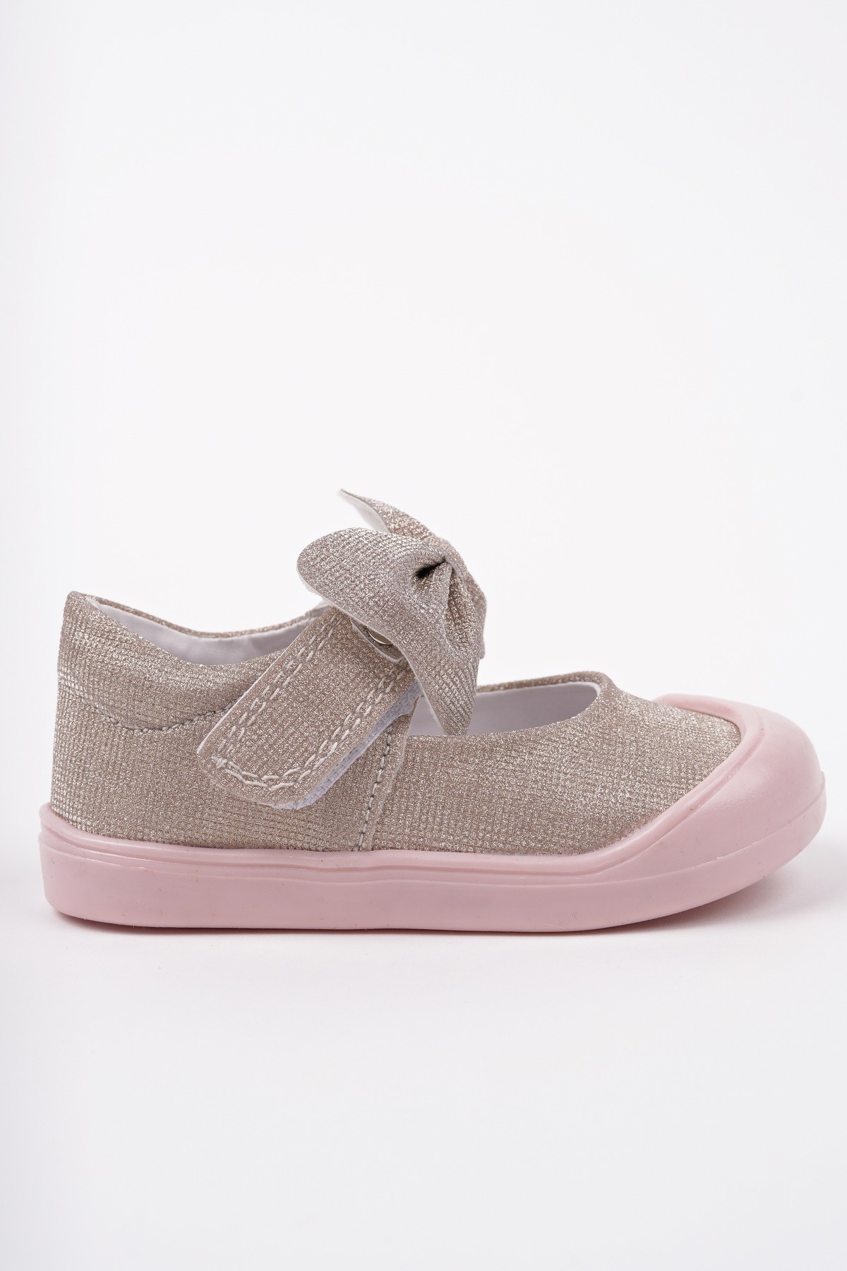 MOLİNA Cırtlı Fiyonklu Günlük Kız Çocuk İlk Adım Bebek Spor Ayakkabı - Görsel 3