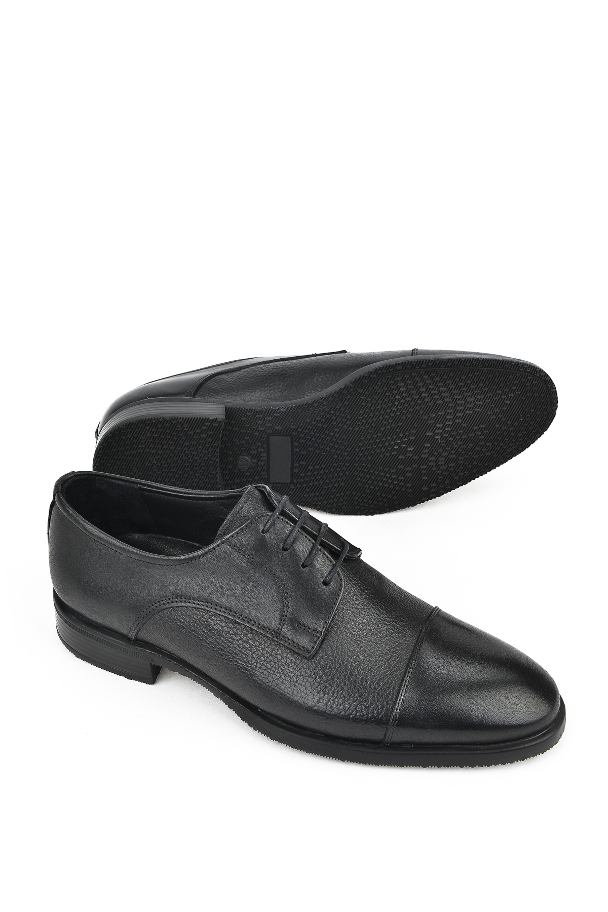 Erkek Hakiki Deri Ayakkabı 153745Z8009 Siyah - Görsel 5