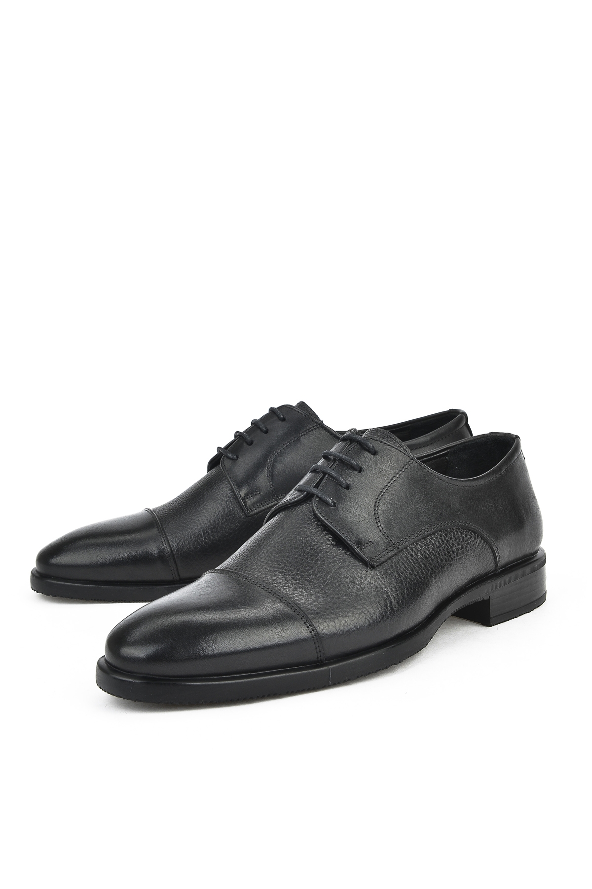 Erkek Hakiki Deri Ayakkabı 153745Z8009 Siyah - Görsel 7