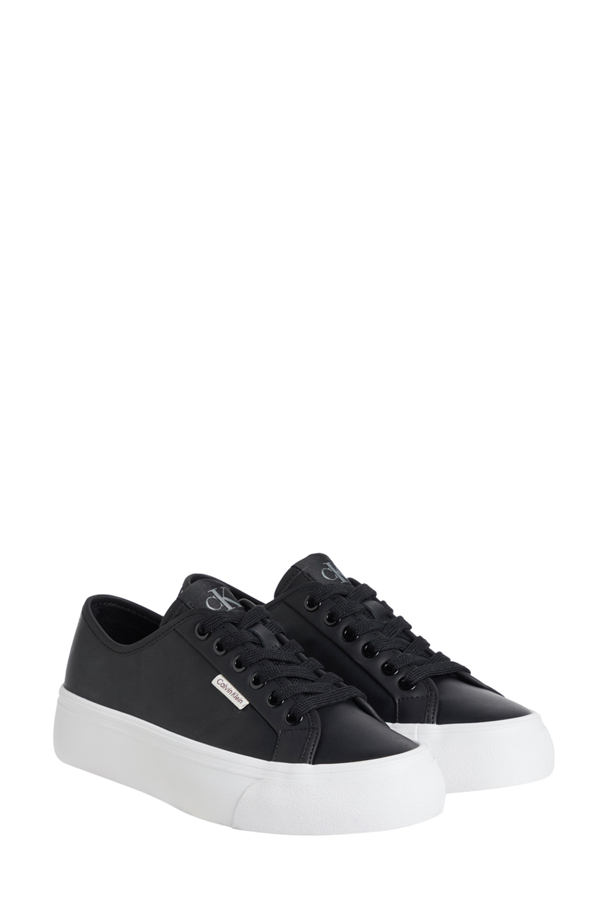 VULC FLATF LACE UP LTH CK Siyah Kadın Sneaker - Görsel 3