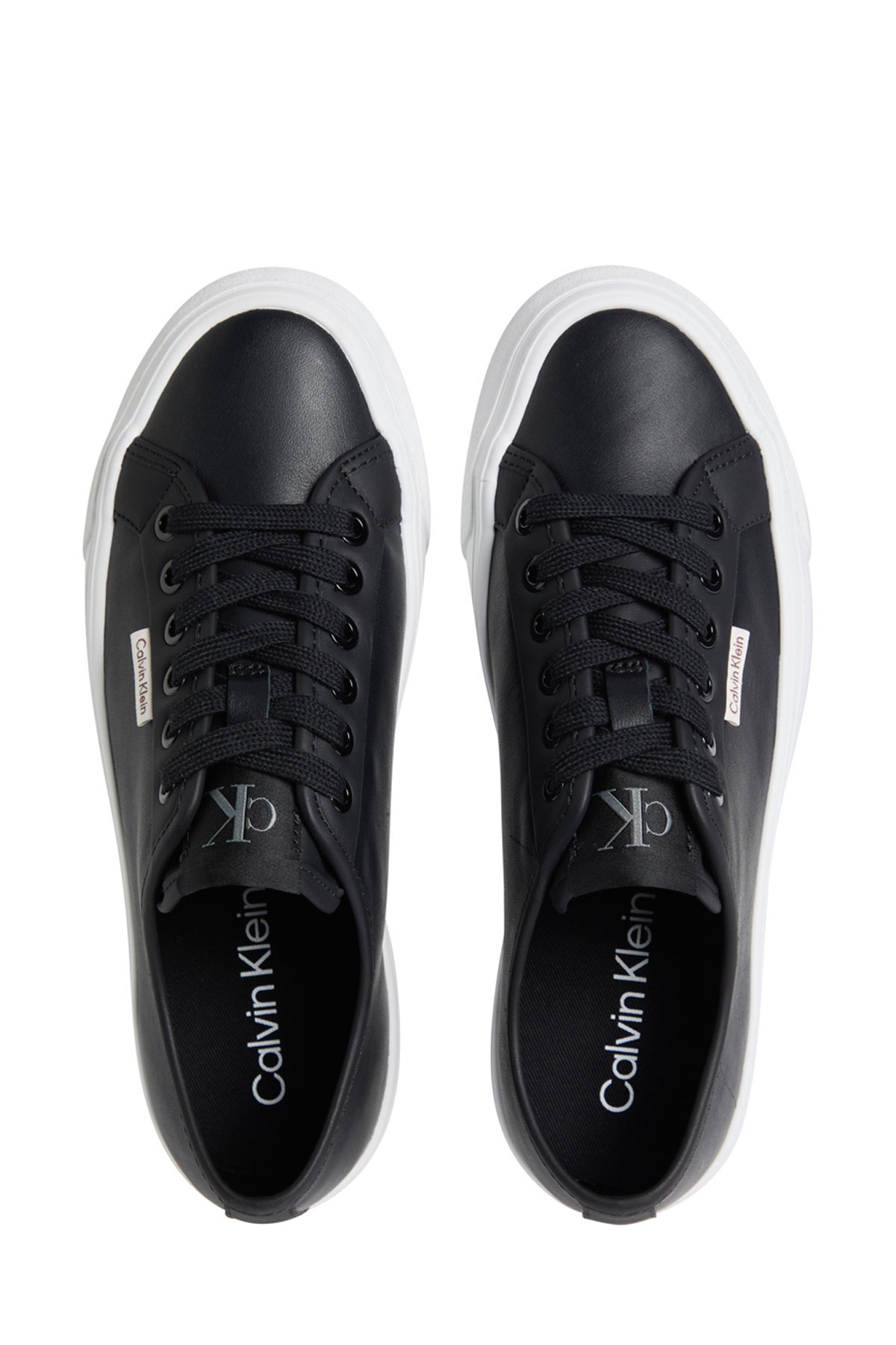 VULC FLATF LACE UP LTH CK Siyah Kadın Sneaker - Görsel 4