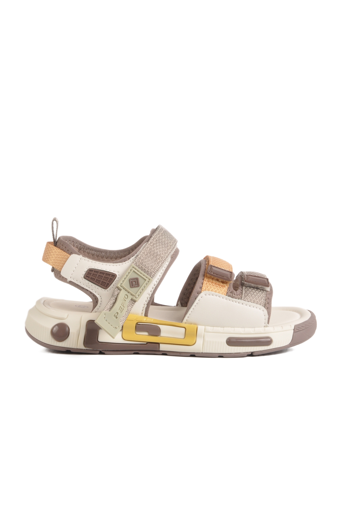 Krem Cırtlı Hafif Anatomik Erkek Çocuk Sandalet 1947 F - Görsel 2