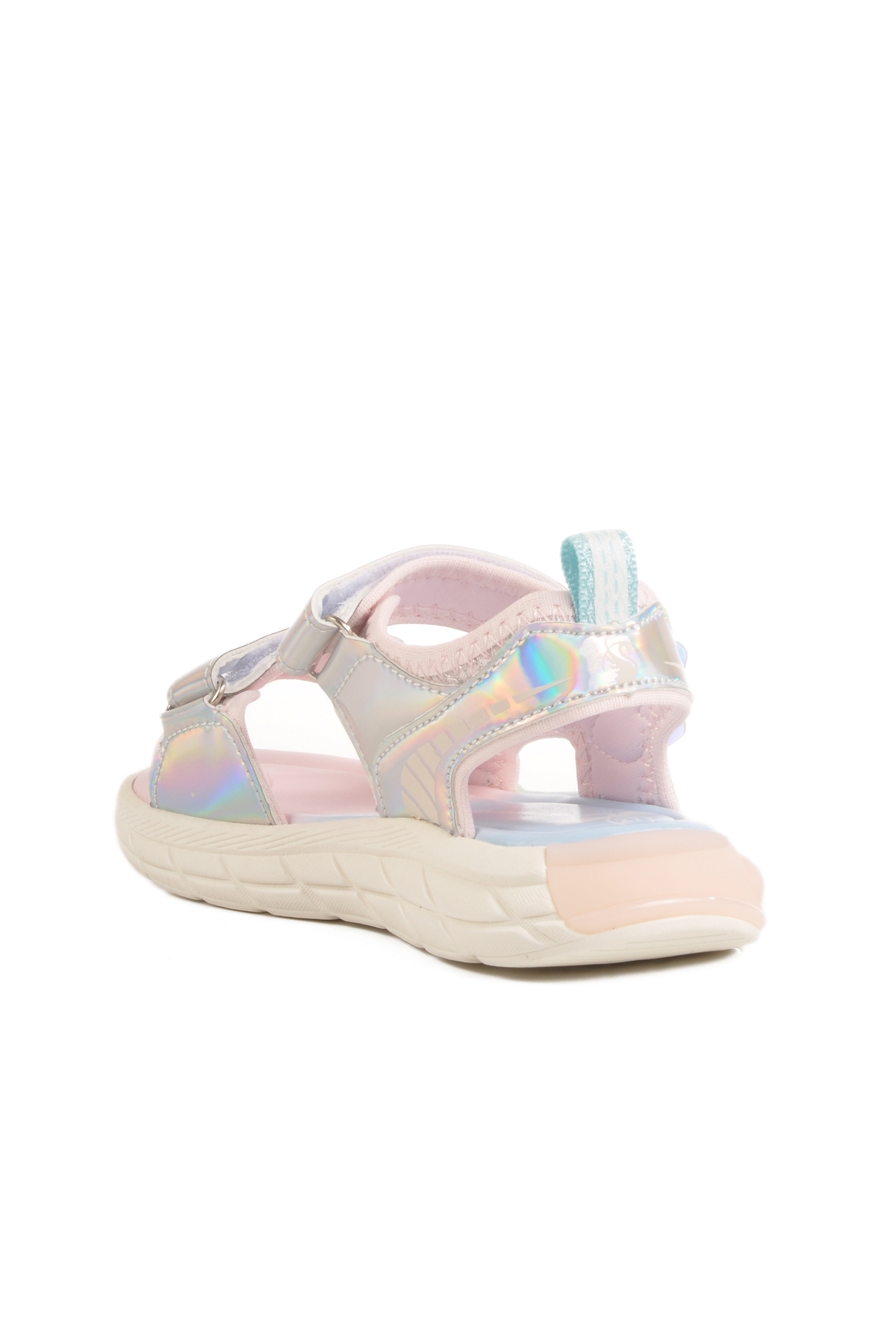 Gümüş Cırtlı Işıklı Anatomik Kız Çocuk Sandalet 1946 P - Görsel 5