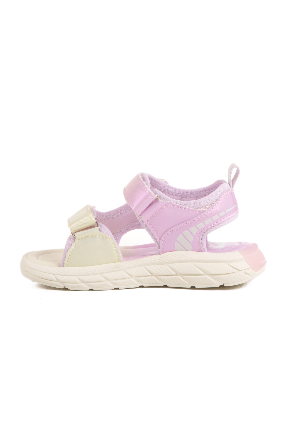 Lila Cırtlı Işıklı Anatomik Kız Çocuk Sandalet 1946 P - Görsel 3