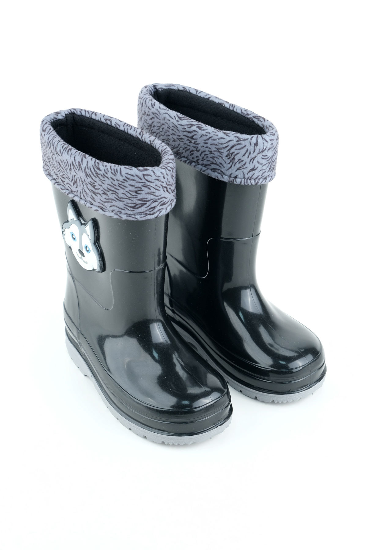 Gezer Gezer Siyah Erkek Çocuk Kışlık PVC İçi Sıcak Astarlı Su Geçirmez Yağmur Bot Çizme | Flo Siyah - 4. görsel