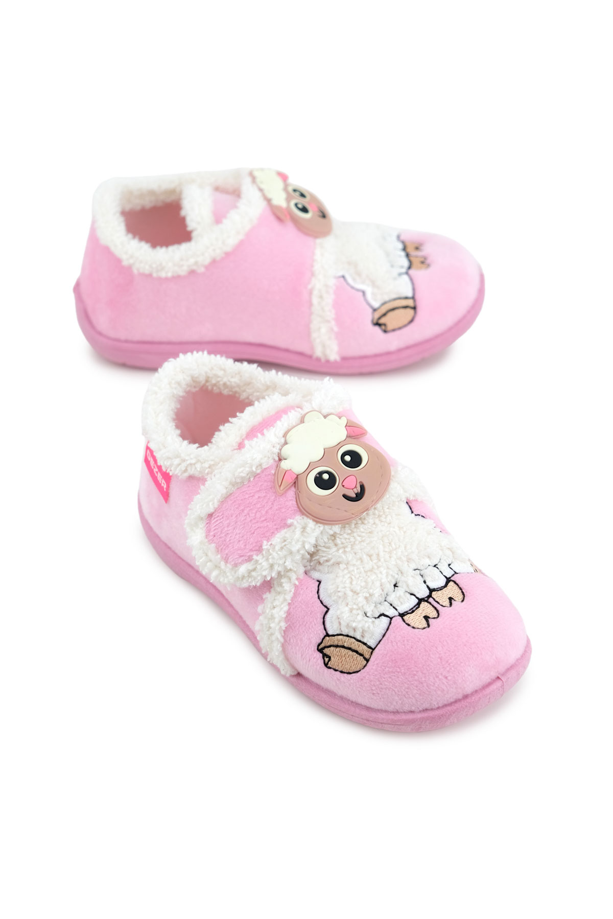 Kışlık Cırtlı Ayarlanabilir Rahat İç Taban Kız Çocuk Panduf Ayakkabı - Görsel 2