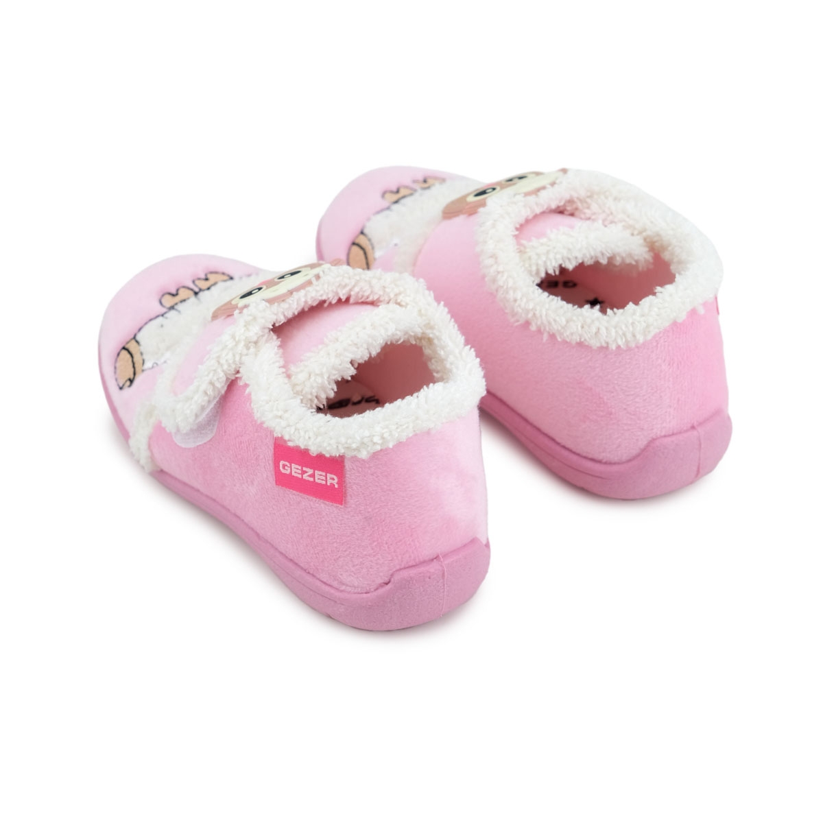 Kışlık Cırtlı Ayarlanabilir Rahat İç Taban Kız Çocuk Panduf Ayakkabı - Görsel 3