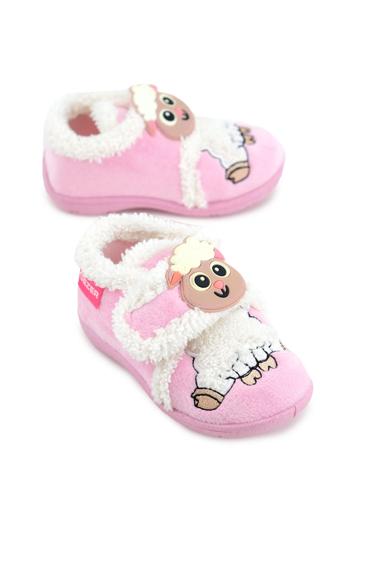 Bebe Kız Çocuk Kışlık Cırtlı Ayarlanabilir Günlük Okul Kreş Panduf Ayakkabı - Görsel 2