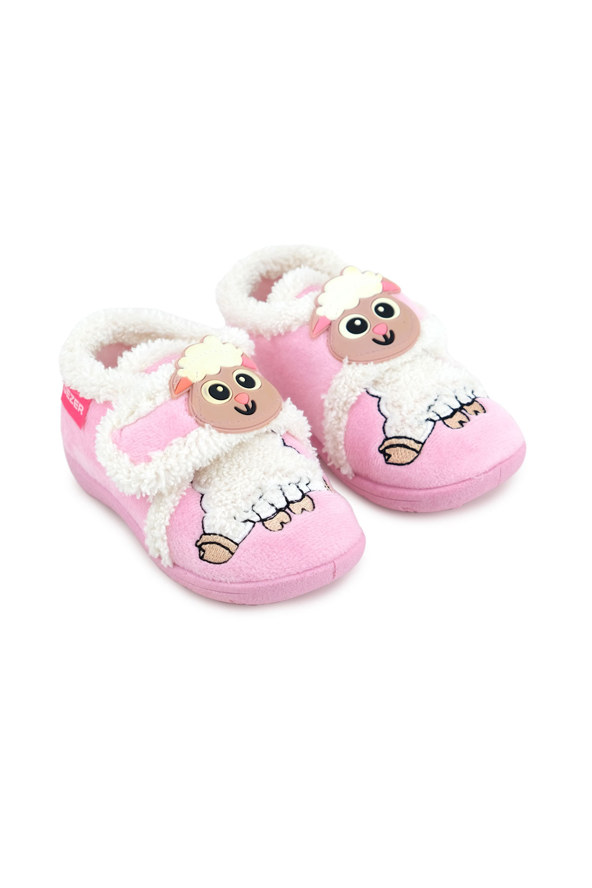 Bebe Kız Çocuk Kışlık Cırtlı Ayarlanabilir Günlük Okul Kreş Panduf Ayakkabı - Görsel 4