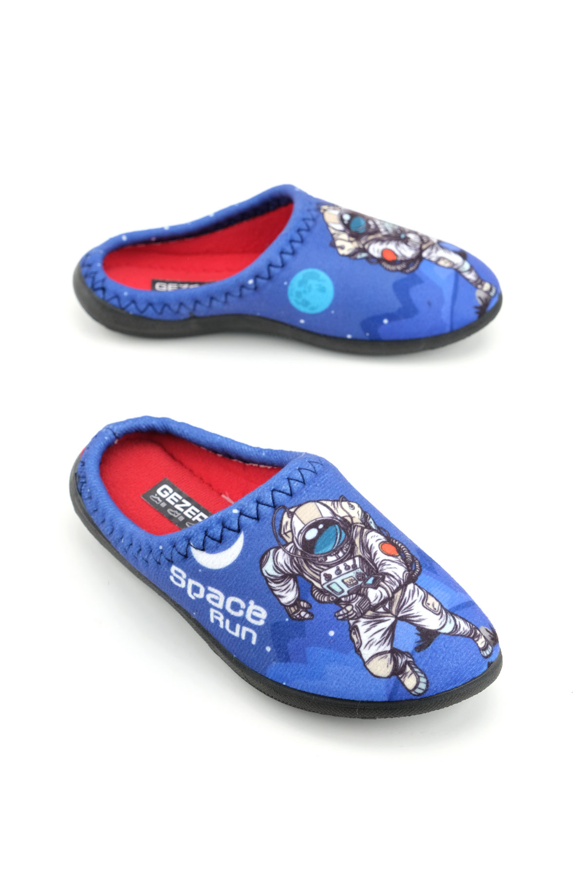 Gezer Gezer Lacivert Erkek Çocuk Kışlık Space Run Rahat Taban Ev Bahçe Gondol Terlik Flo'da! Lacivert - 2. görsel