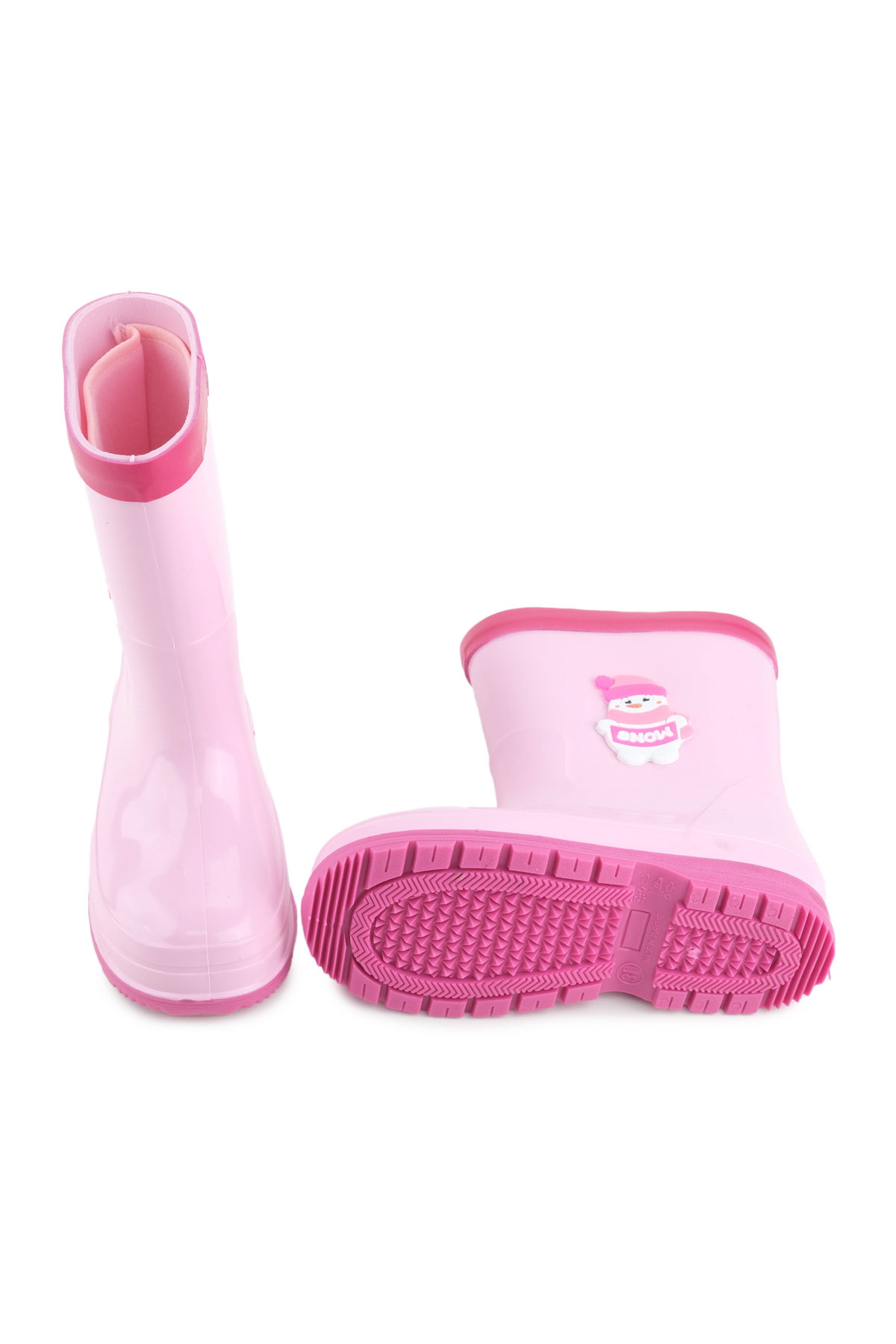 Kız Çocuk Kışlık İçinde Çıkarılabilir Ek Çoraplı Su Geçirmez Yağmur Bot Çizme - Görsel 6