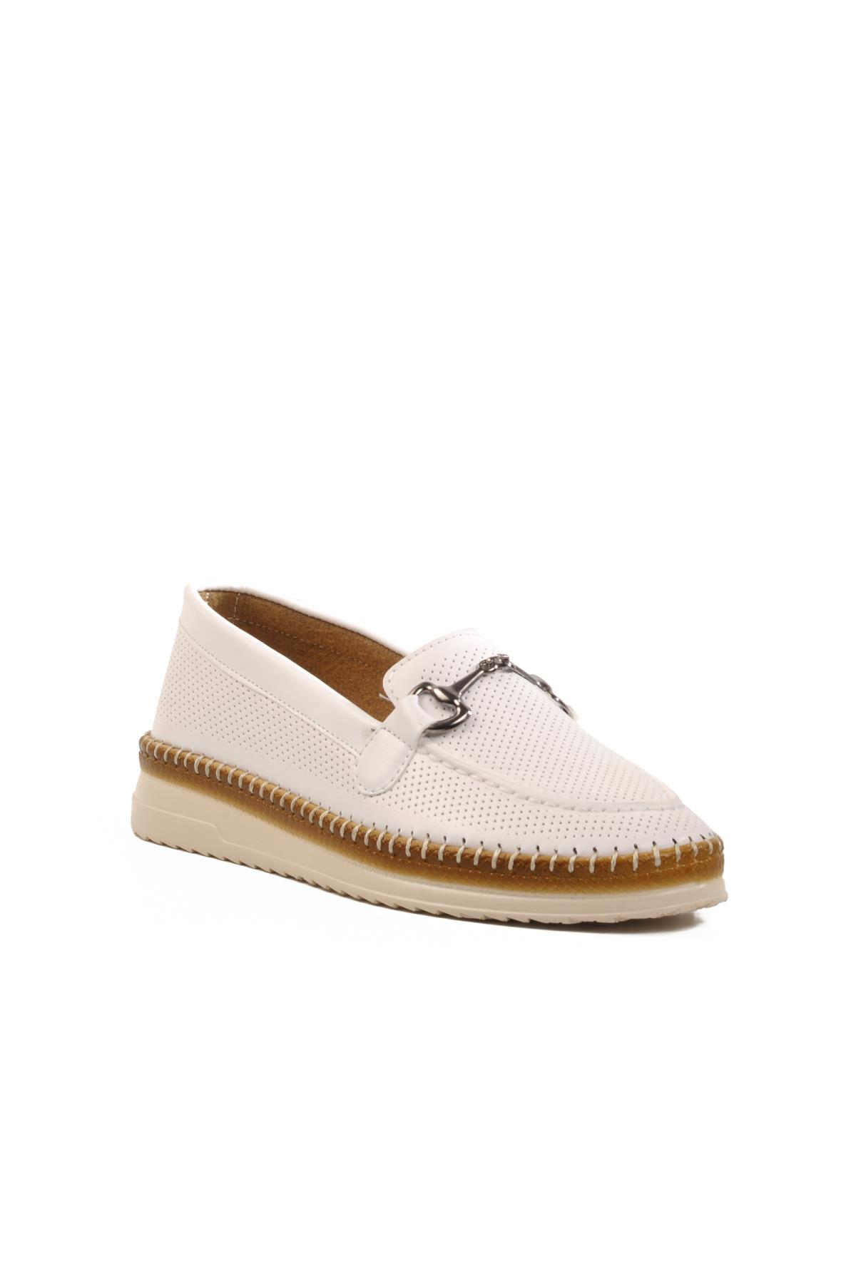 651562 Z Hafif Esnek Kadın Beyaz Günlük Ayakkabı - Görsel 2