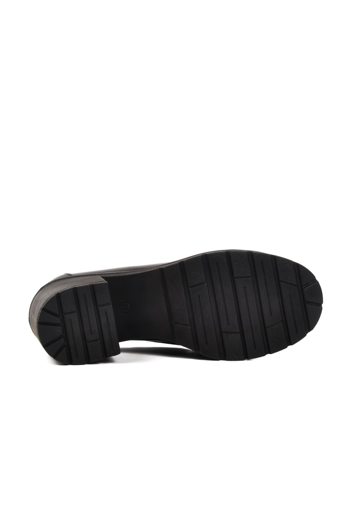 572401 Z Siyah Rugan Kadın Günlük Ayakkabı - Görsel 6