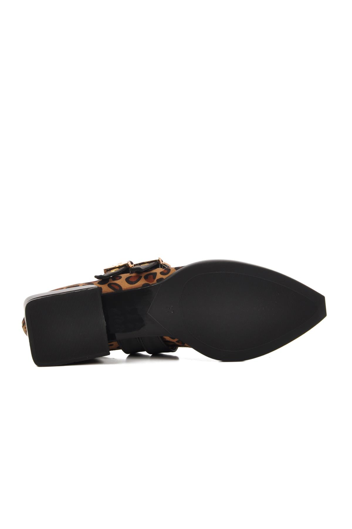458324 Z Kadın Taba Leopar Babet - Görsel 6