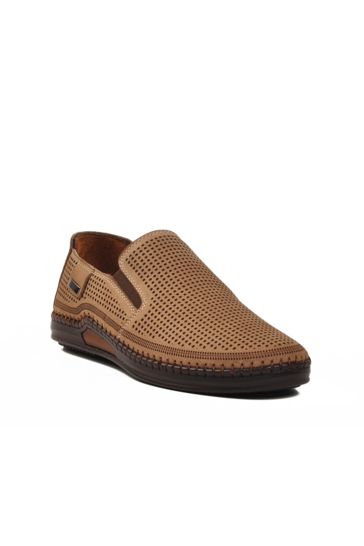 803 M Hava Alan Esnek Hafif Kum Nubuk Hakiki Deri Erkek Günlük Ayakkabı - Görsel 2