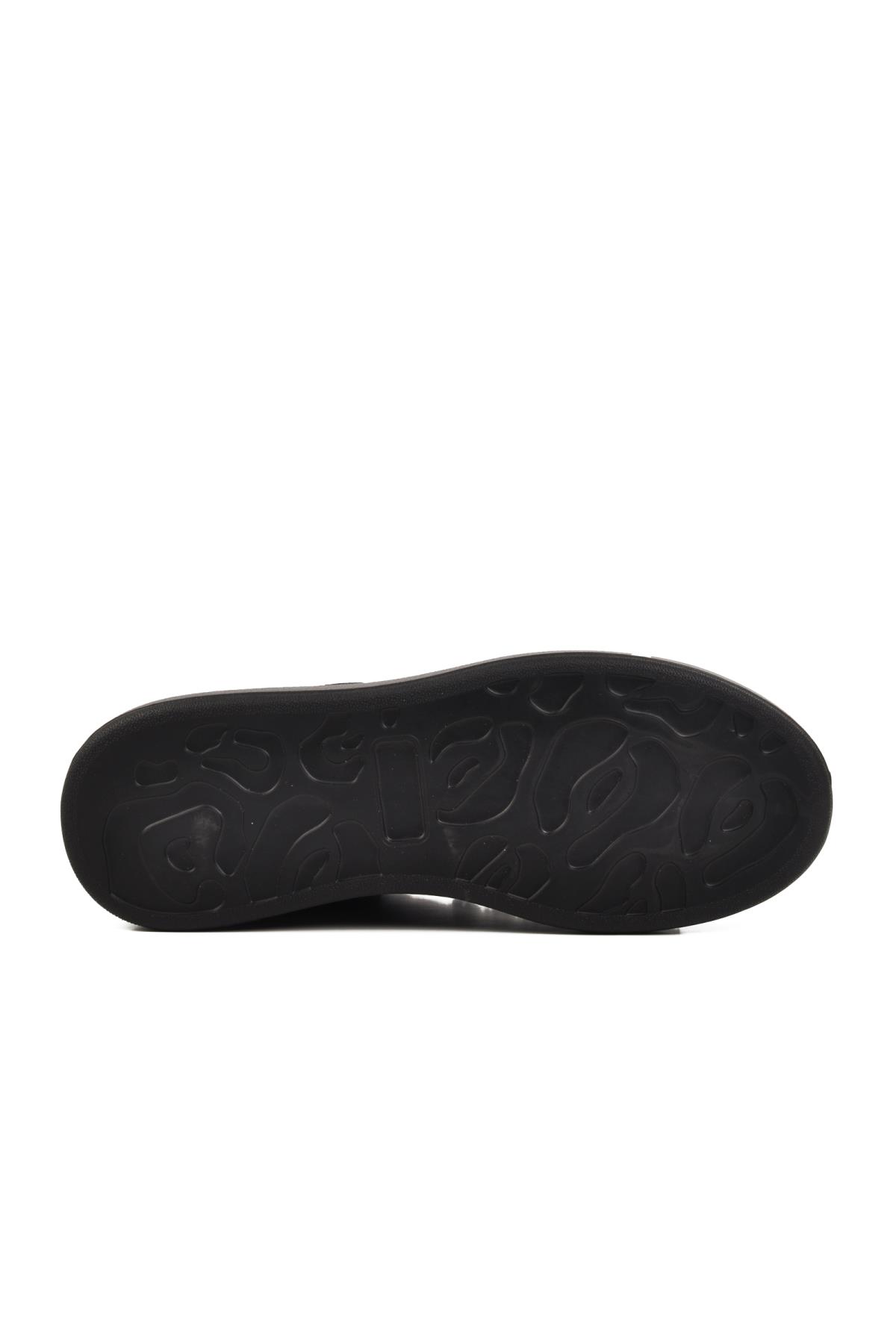 Premium 02028 M Siyah Hakiki Deri Erkek Sneaker - Görsel 6