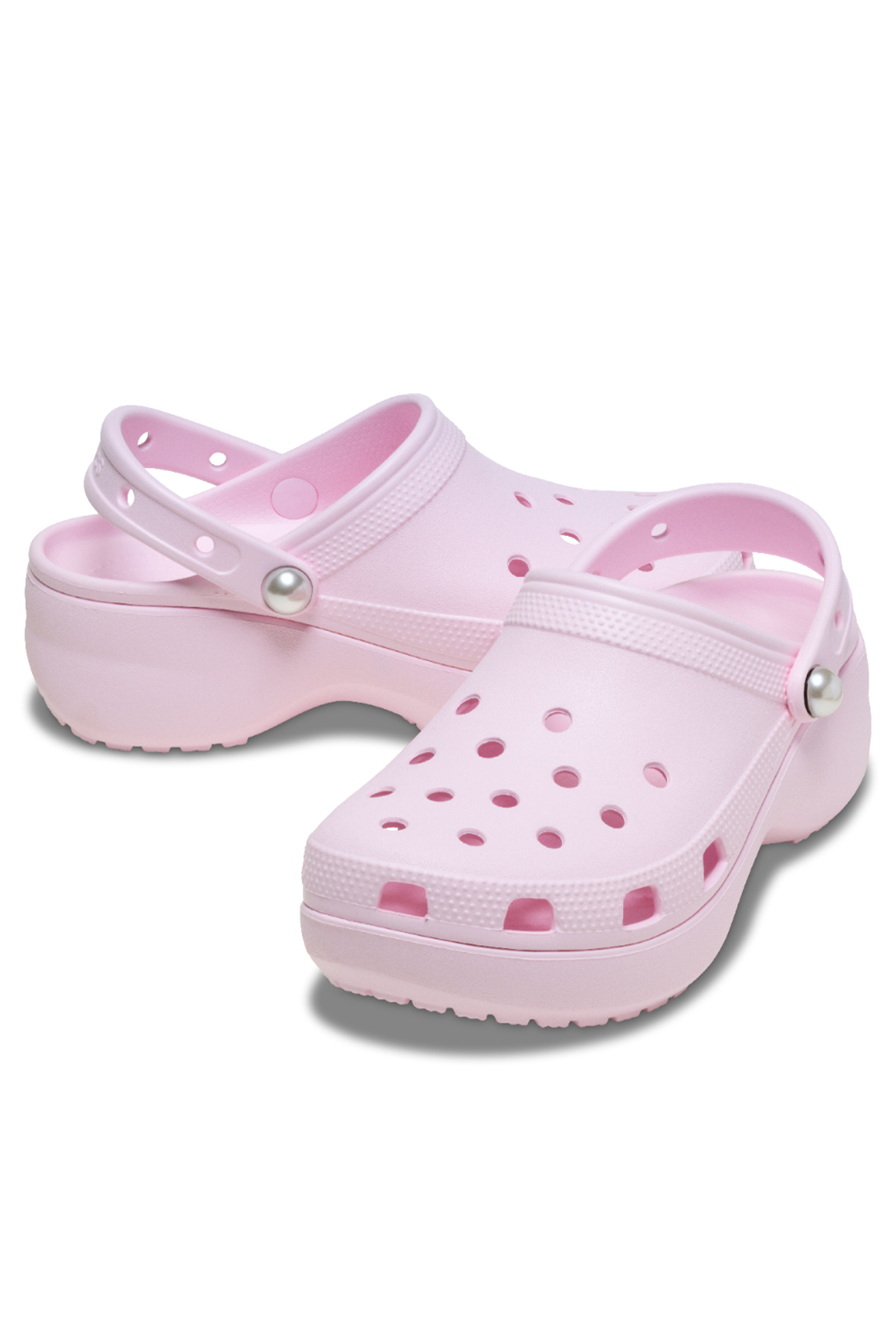 Classic Platform Pearl Clog Günlük Kadın Terlik Ballerine Pink - Görsel 3
