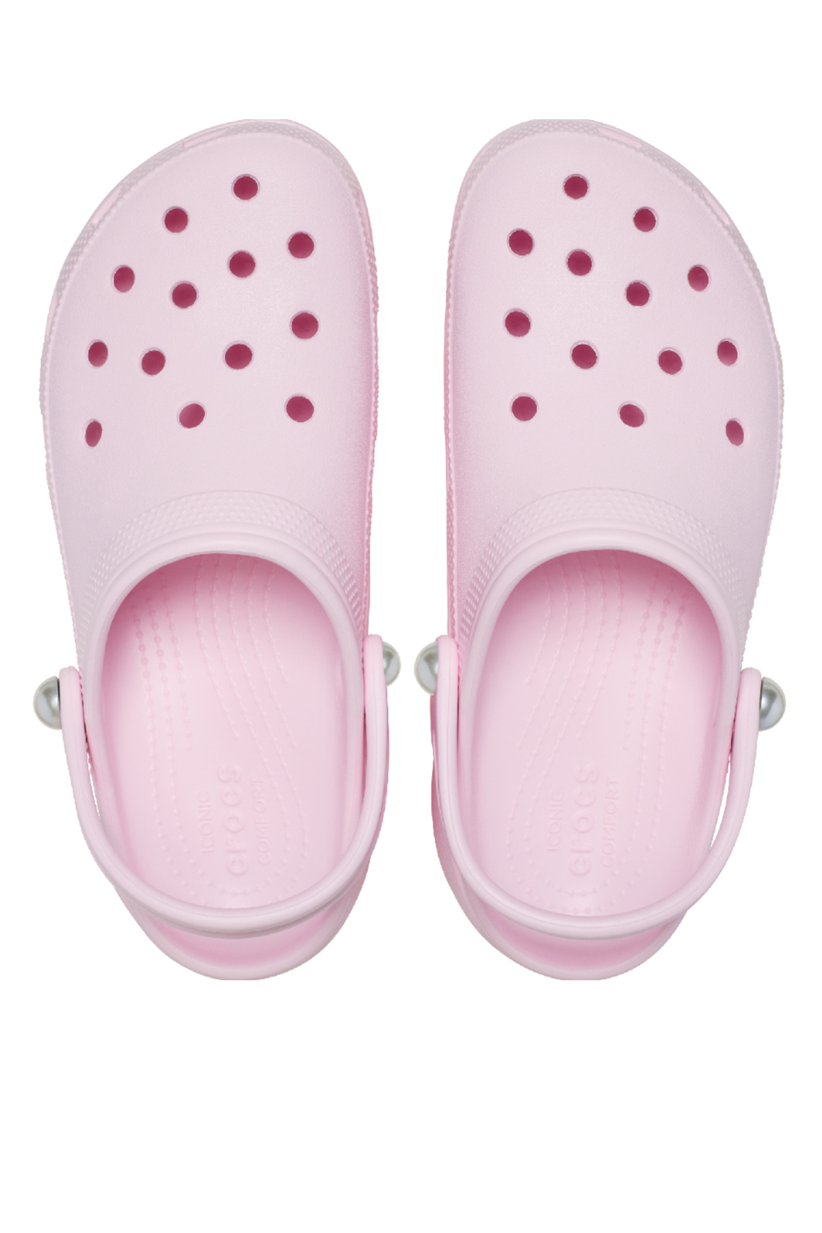 Classic Platform Pearl Clog Günlük Kadın Terlik Ballerine Pink - Görsel 4