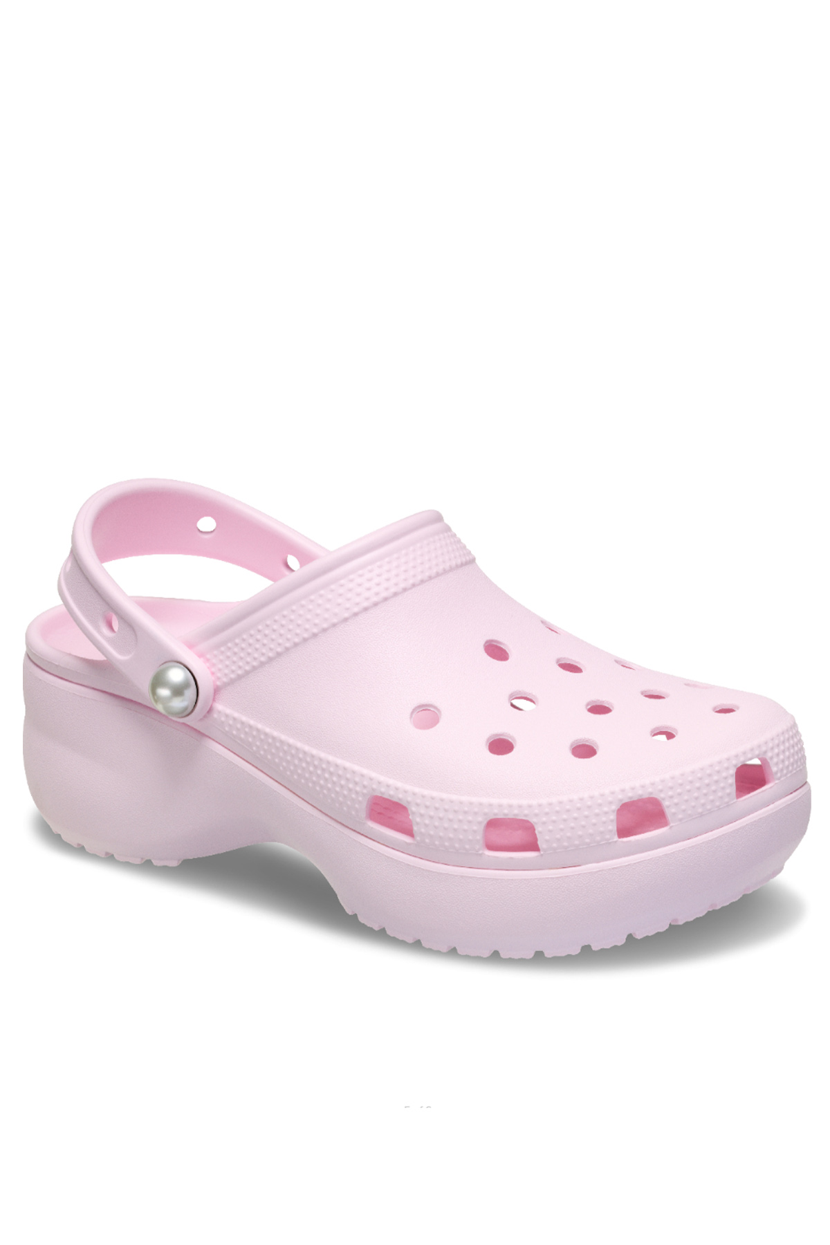 Classic Platform Pearl Clog Günlük Kadın Terlik Ballerine Pink - Görsel 5