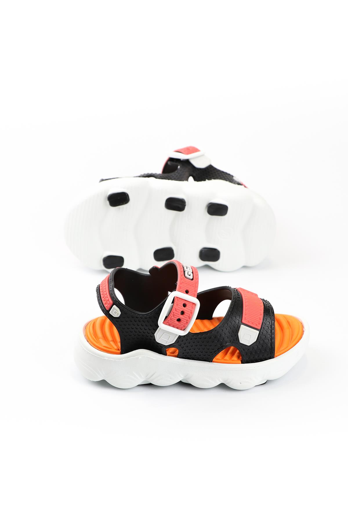 00096 Yazlık Rahat Eva Taban Erkek Bebe Sandalet - Görsel 5